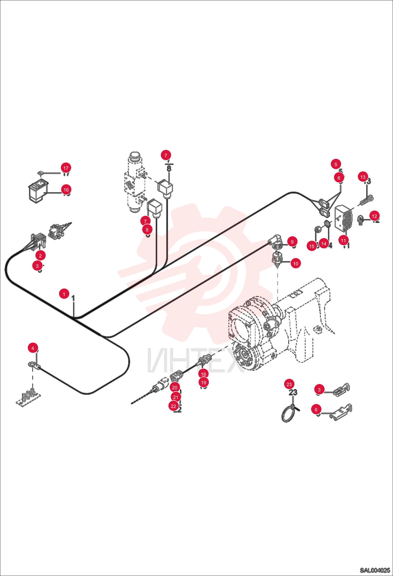 HARNESS, WIRE 0451539015 (2)