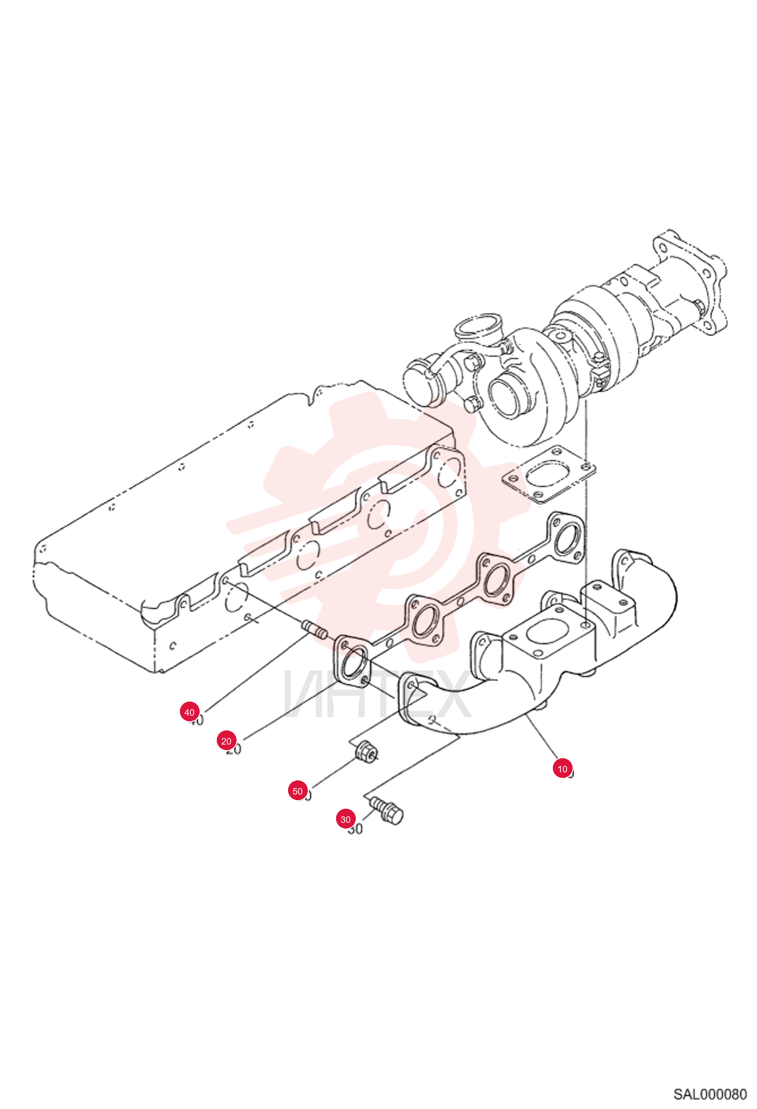 MANIFOLD, EXHAUST 6689300