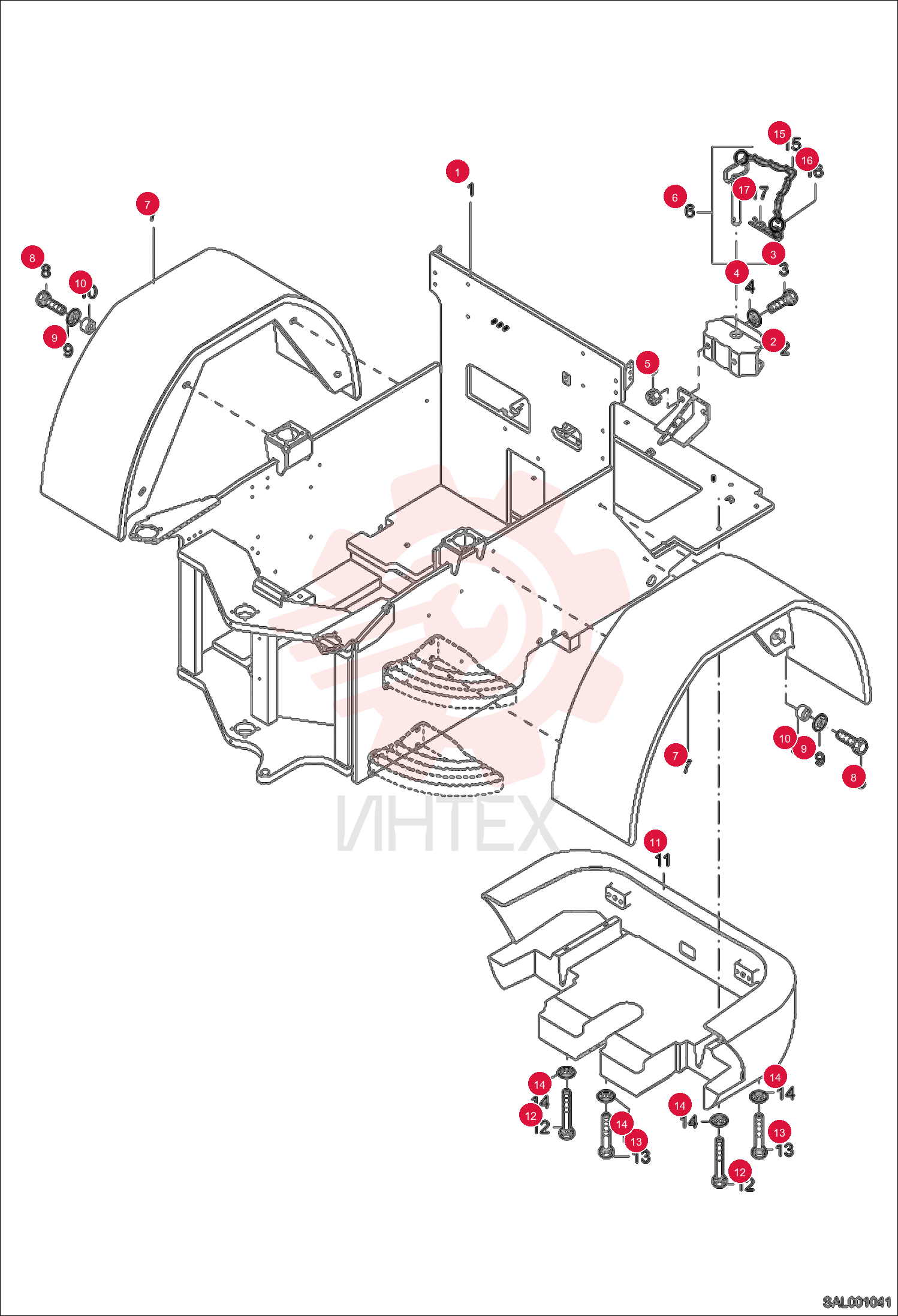 REAR CHASSIS CPL. 6453005101