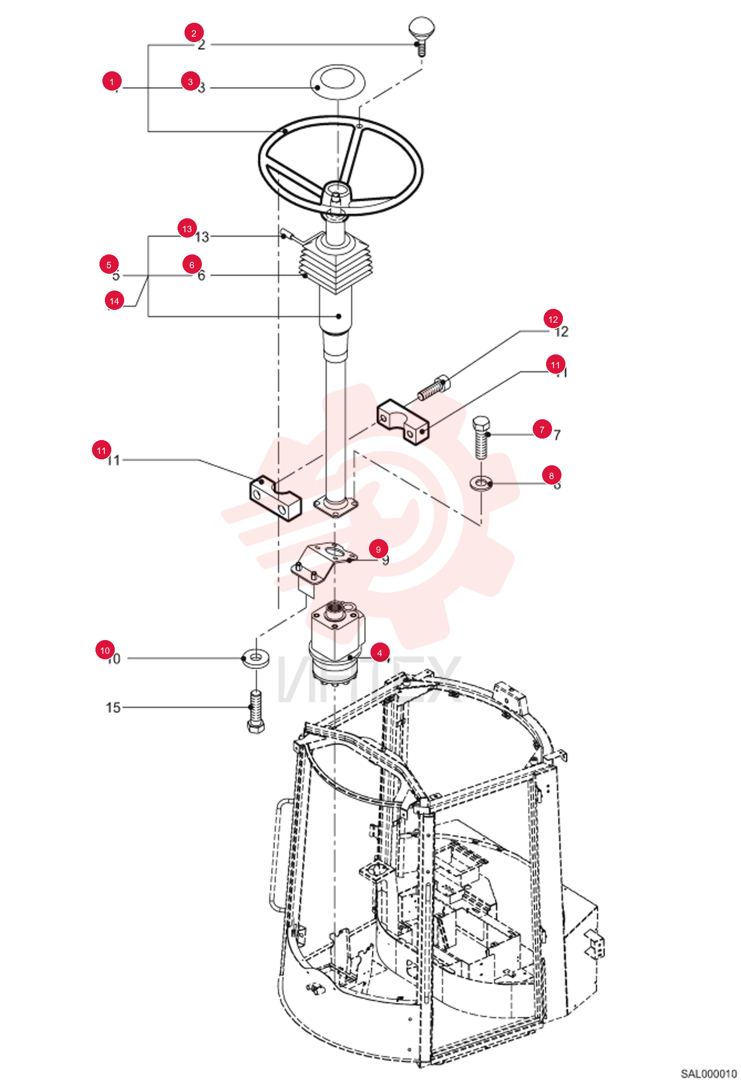 WHEEL, STRG 5551700010 (1)
