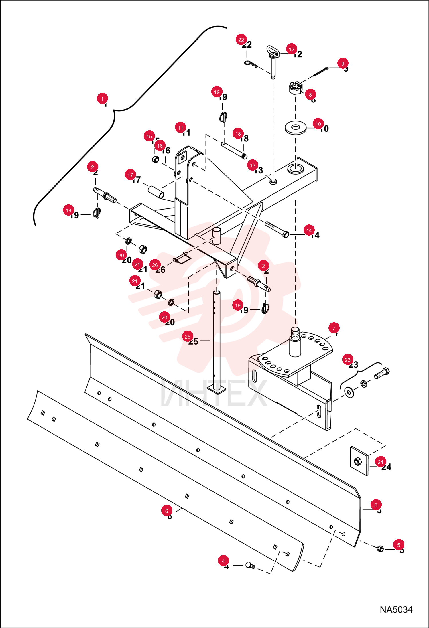 FRAME, BLADE GRADER 7013584