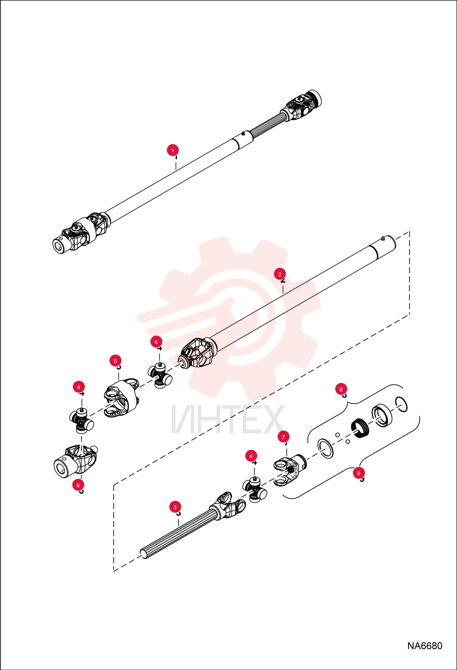SHAFT, DRIVE 7194009 (2)