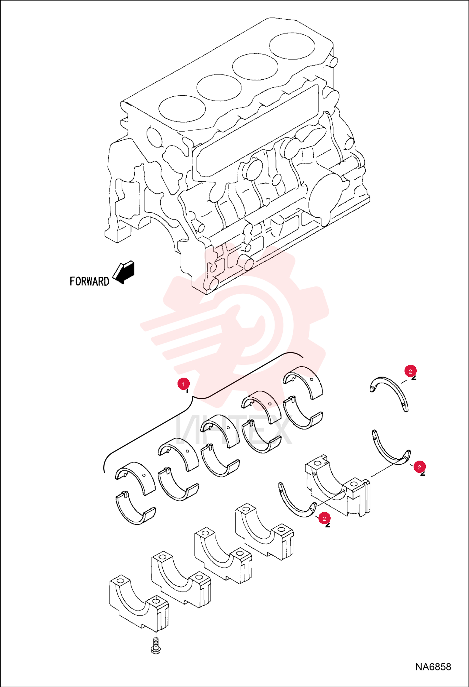 KIT, BEARING ENG 7026339