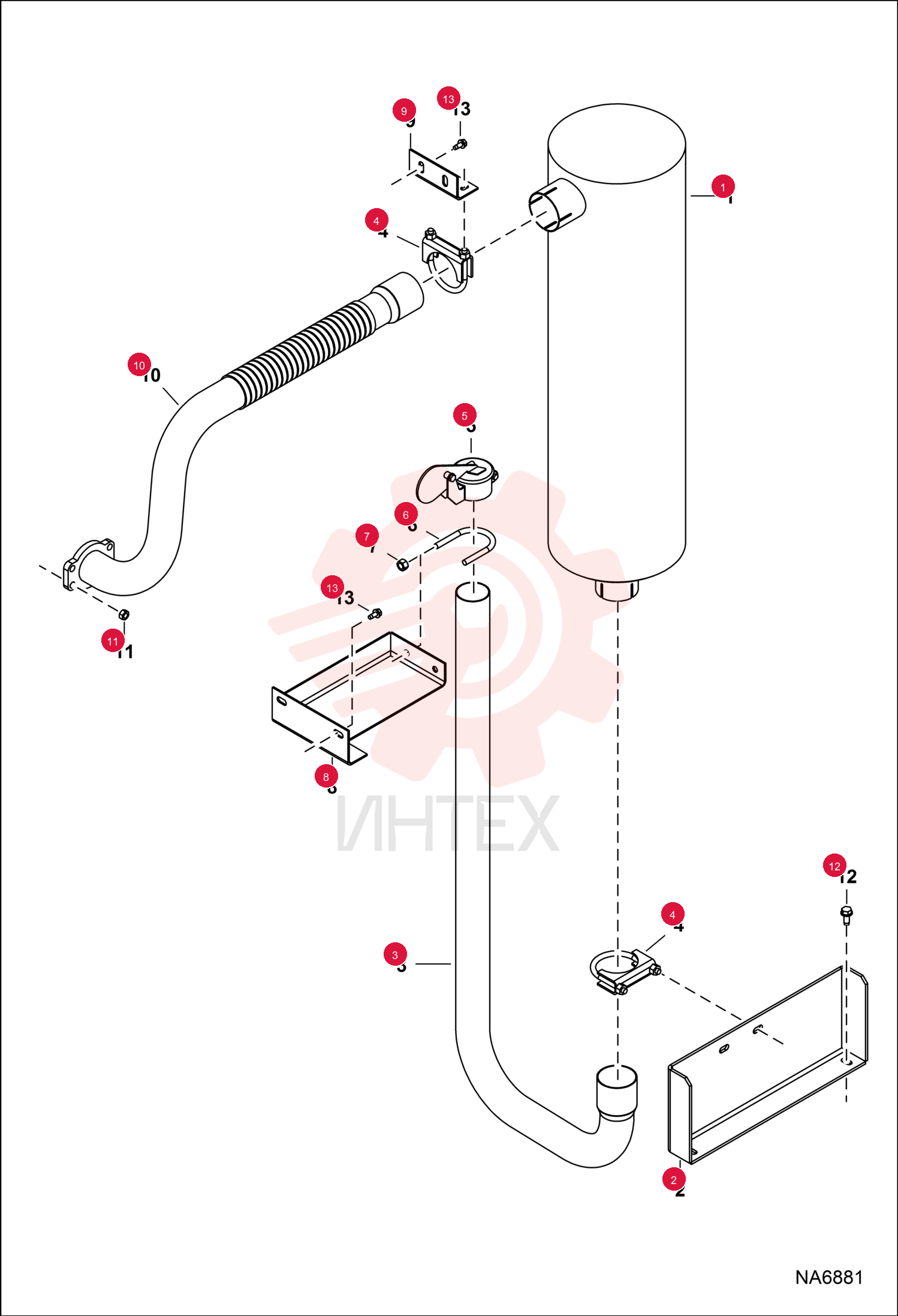 MUFFLER, EXHAUST 7027212