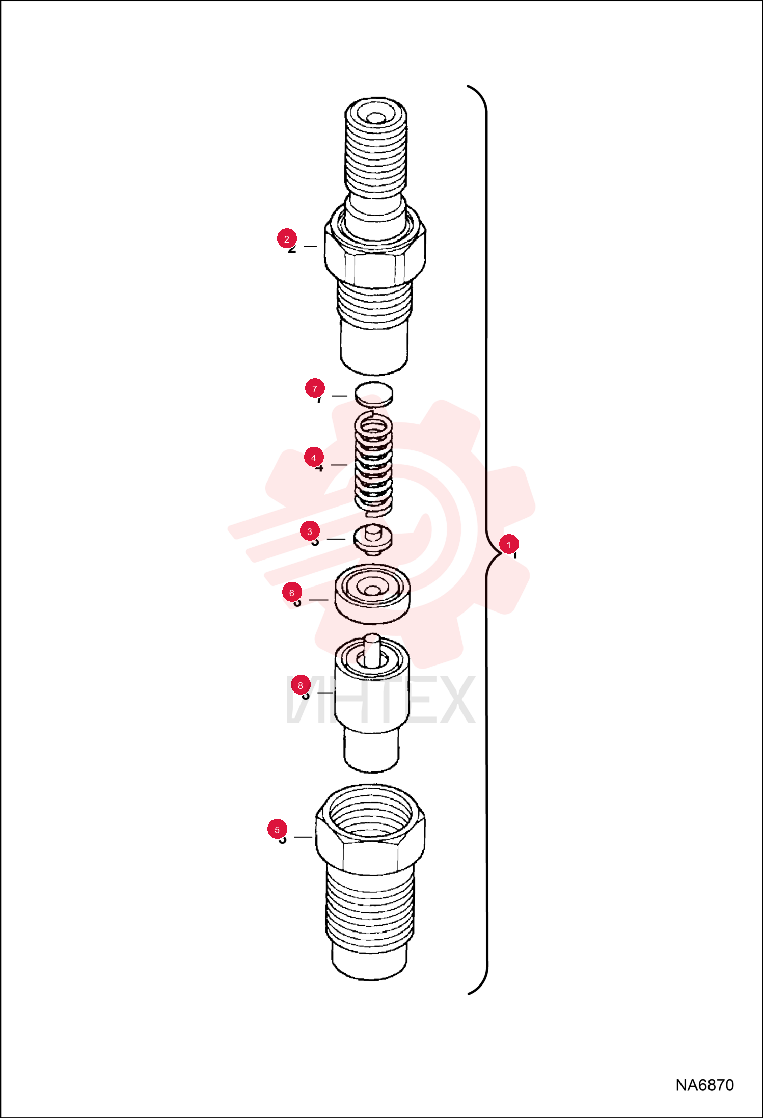 NOZZLE, FUEL INJ 7026439