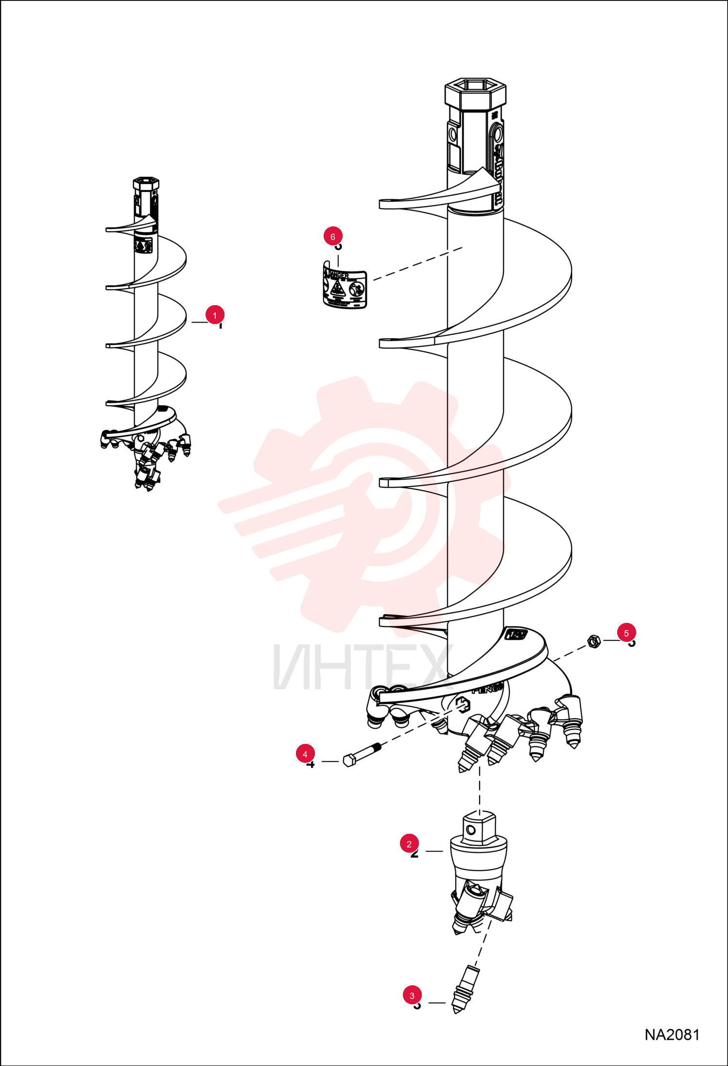AUGER, BIT ROCK 12" 7169667 (2)