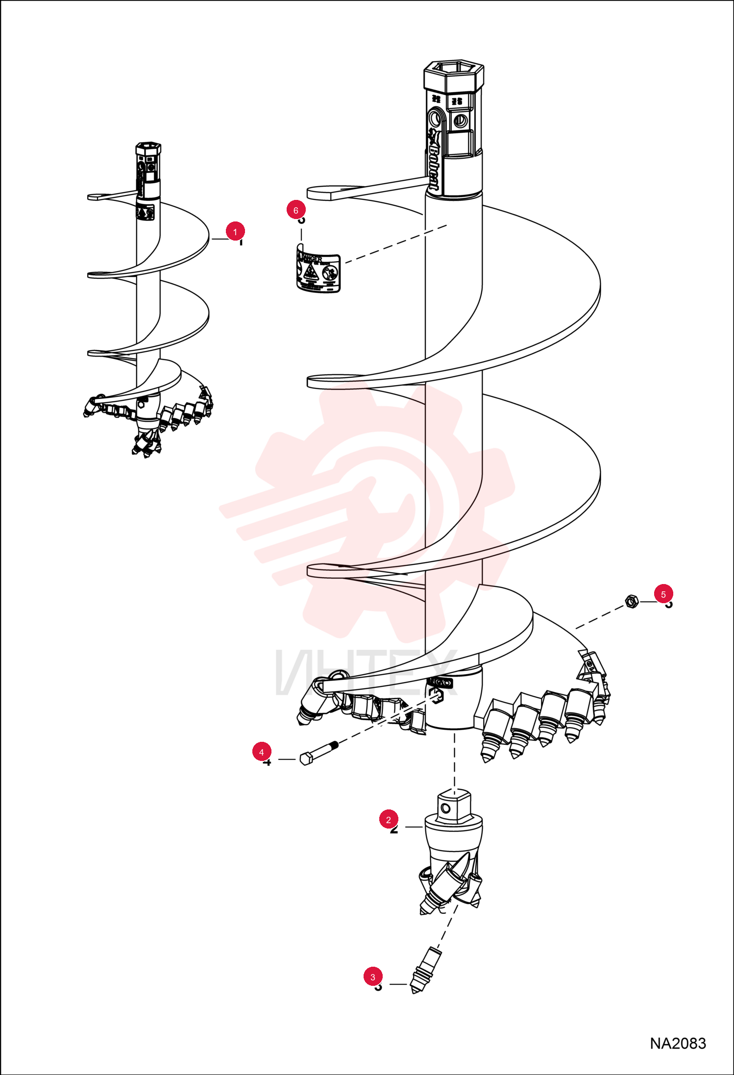 AUGER, BIT ROCK 18" 7169669 (2)