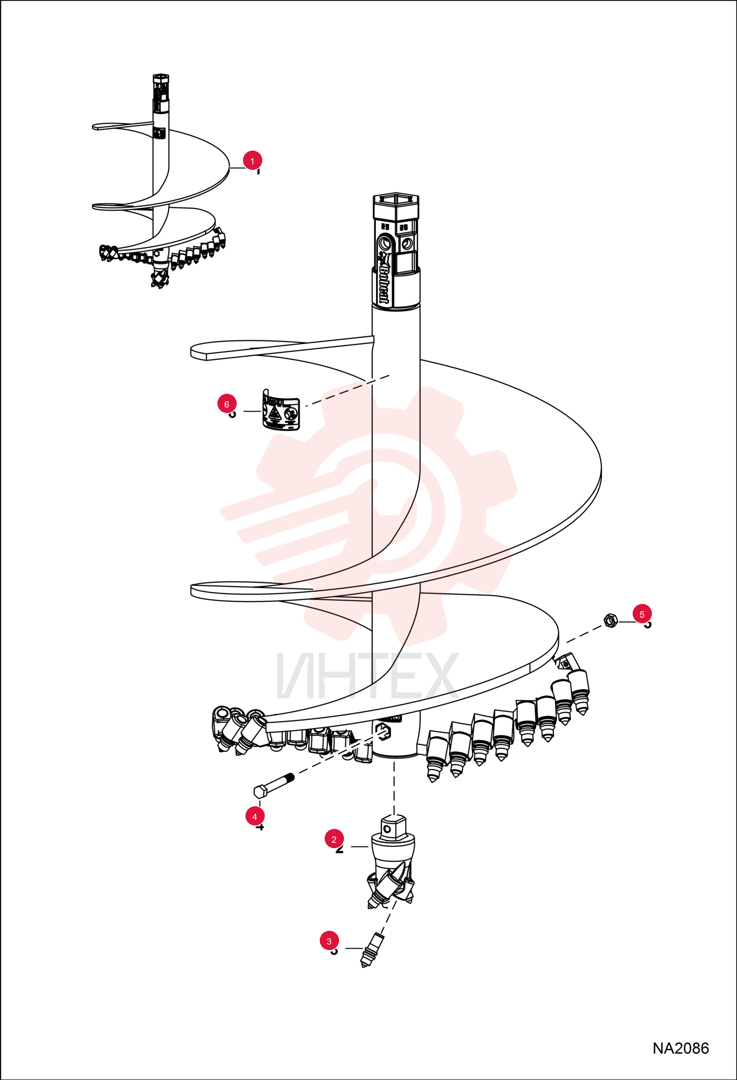 AUGER, BIT ROCK 30" 7169672 (2)