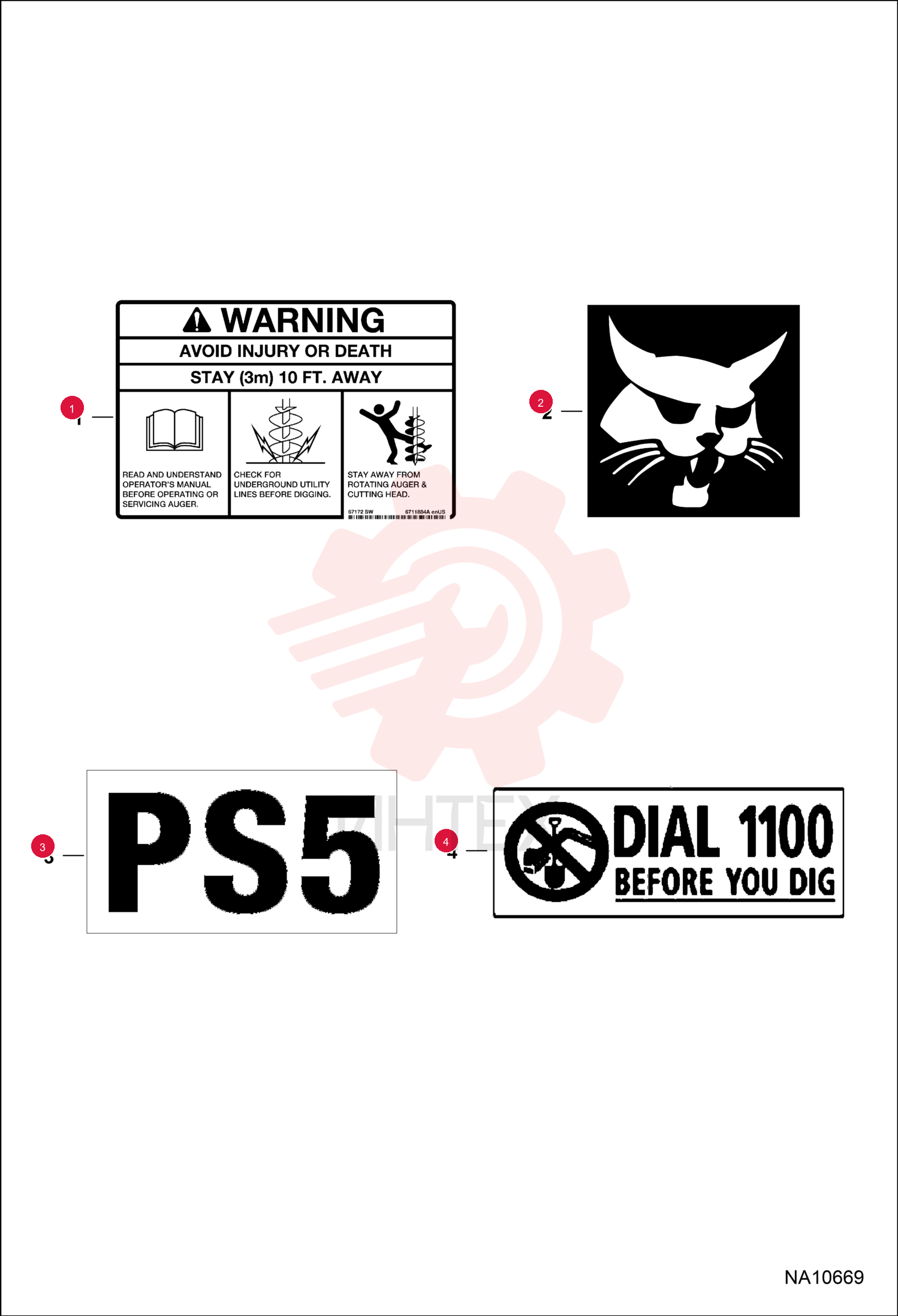 DECAL, WARNING 6711884 (11)