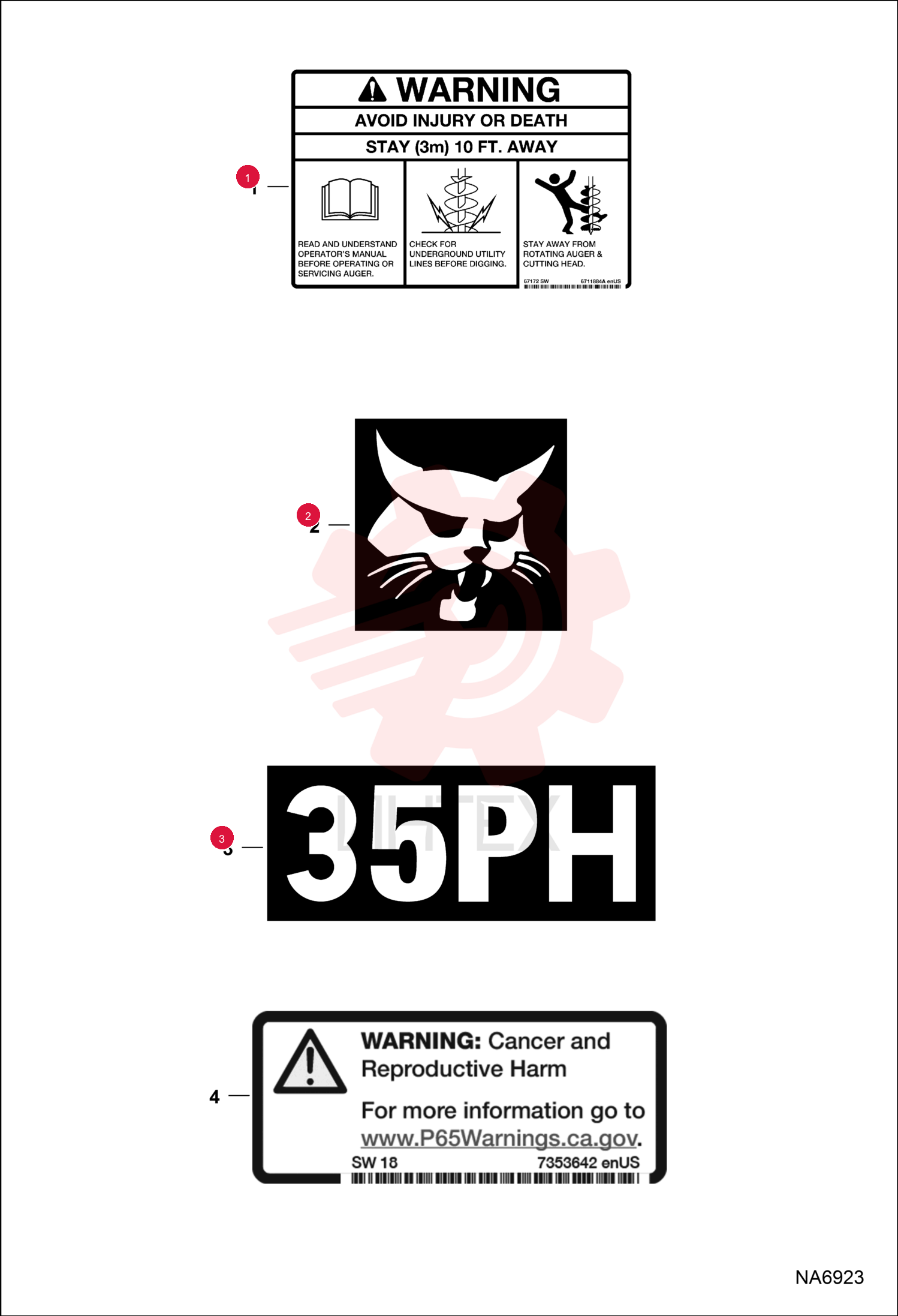 DECAL, WARNING 6711884 (3)