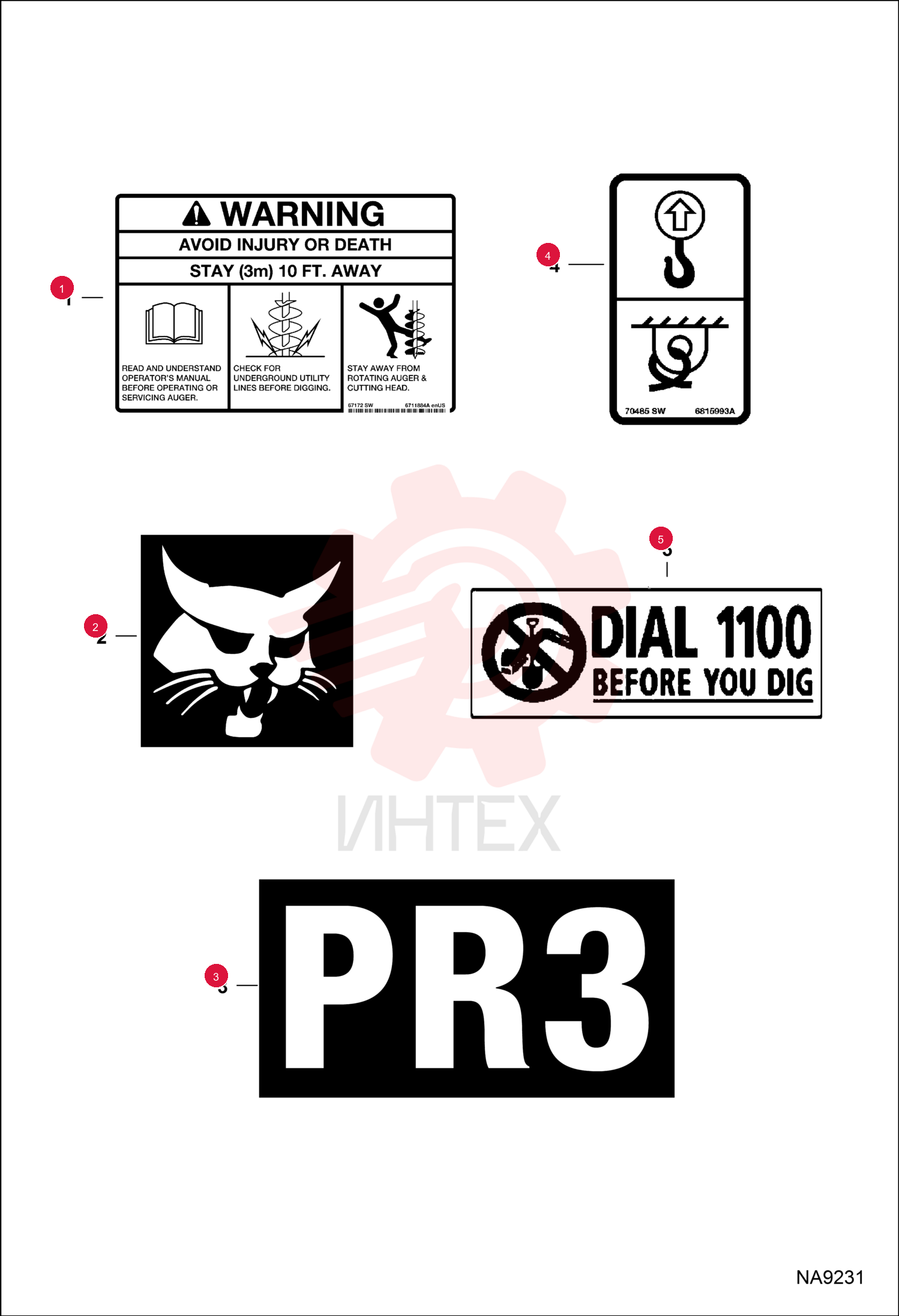 DECAL, WARNING 6711884 (5)