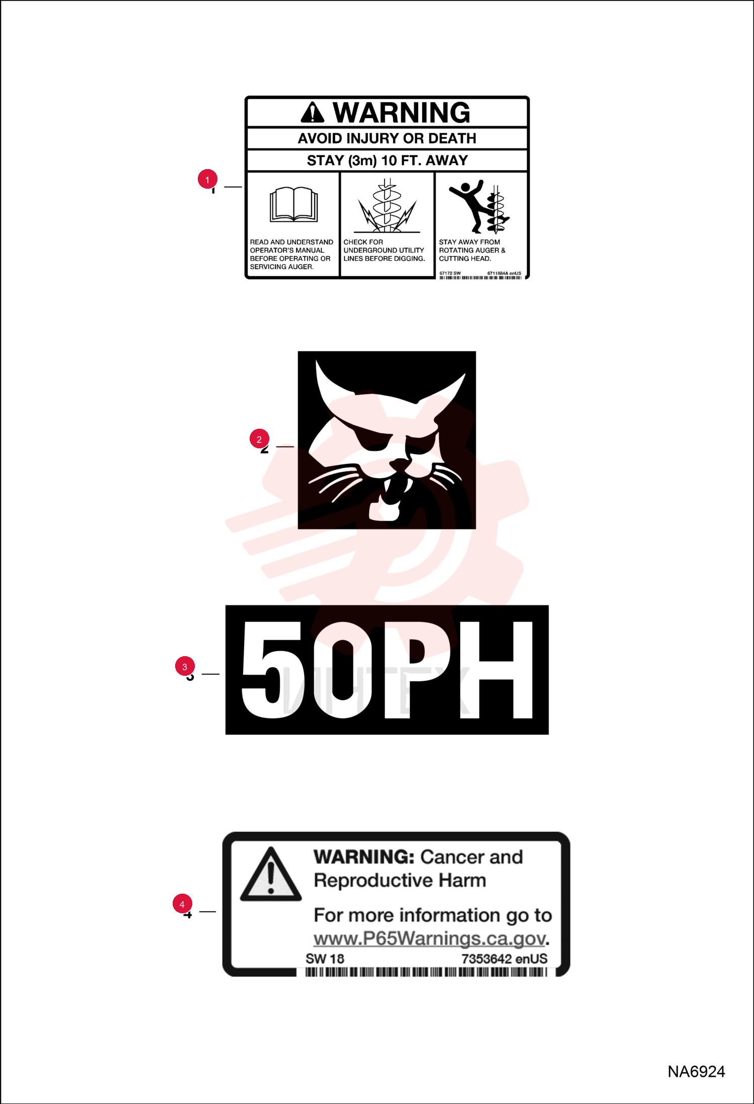 DECAL, WARNING 6711884 (7)