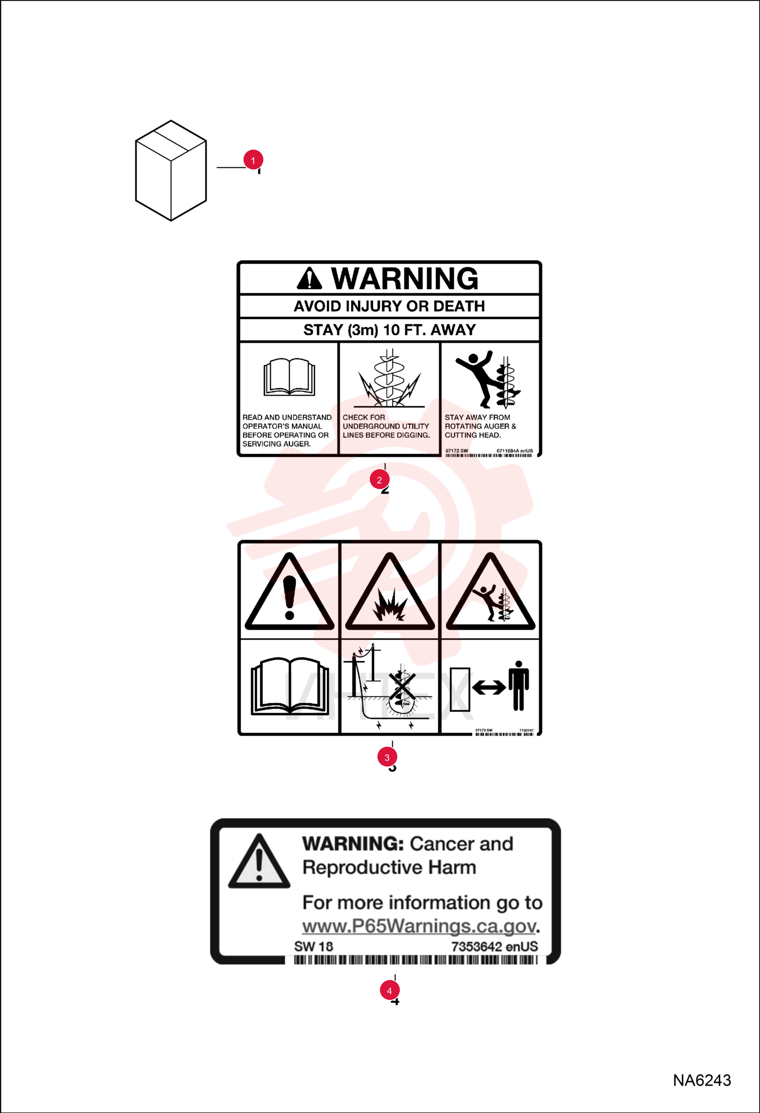 DECAL, WARNING 6711884 (8)