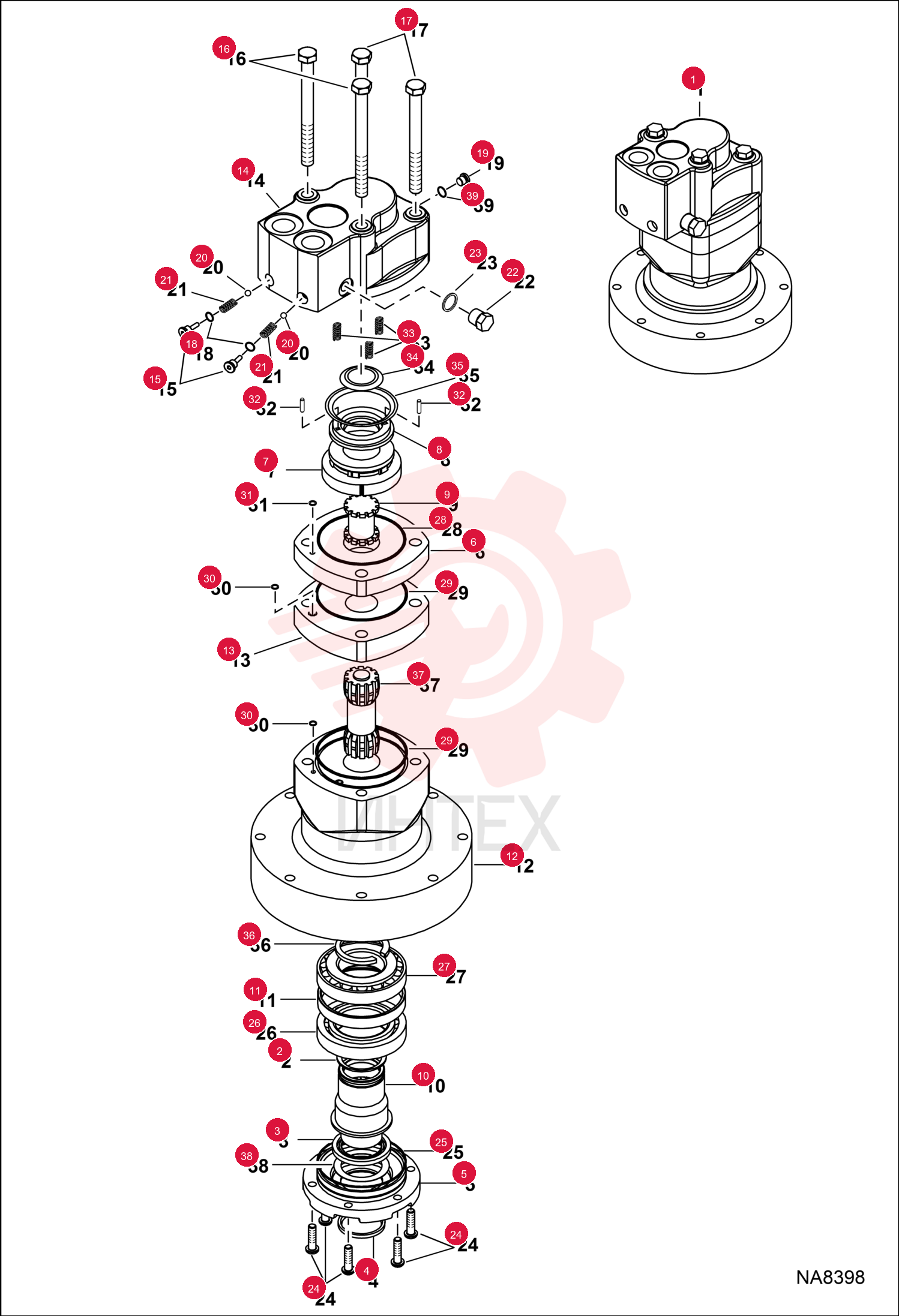 MOTOR, HYD 7031389 (1)