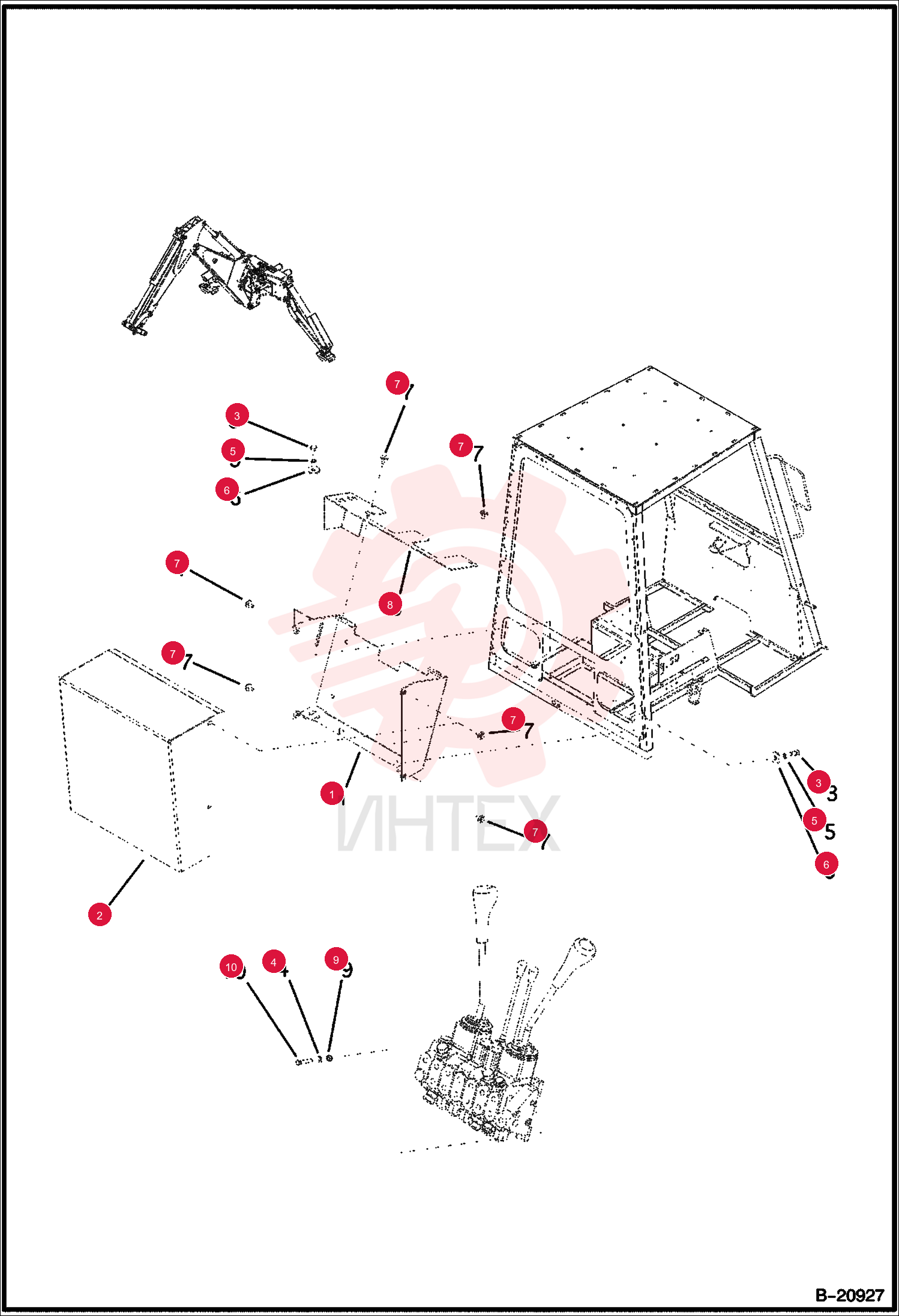 HOLDER, REAR DISTRIBUTOR