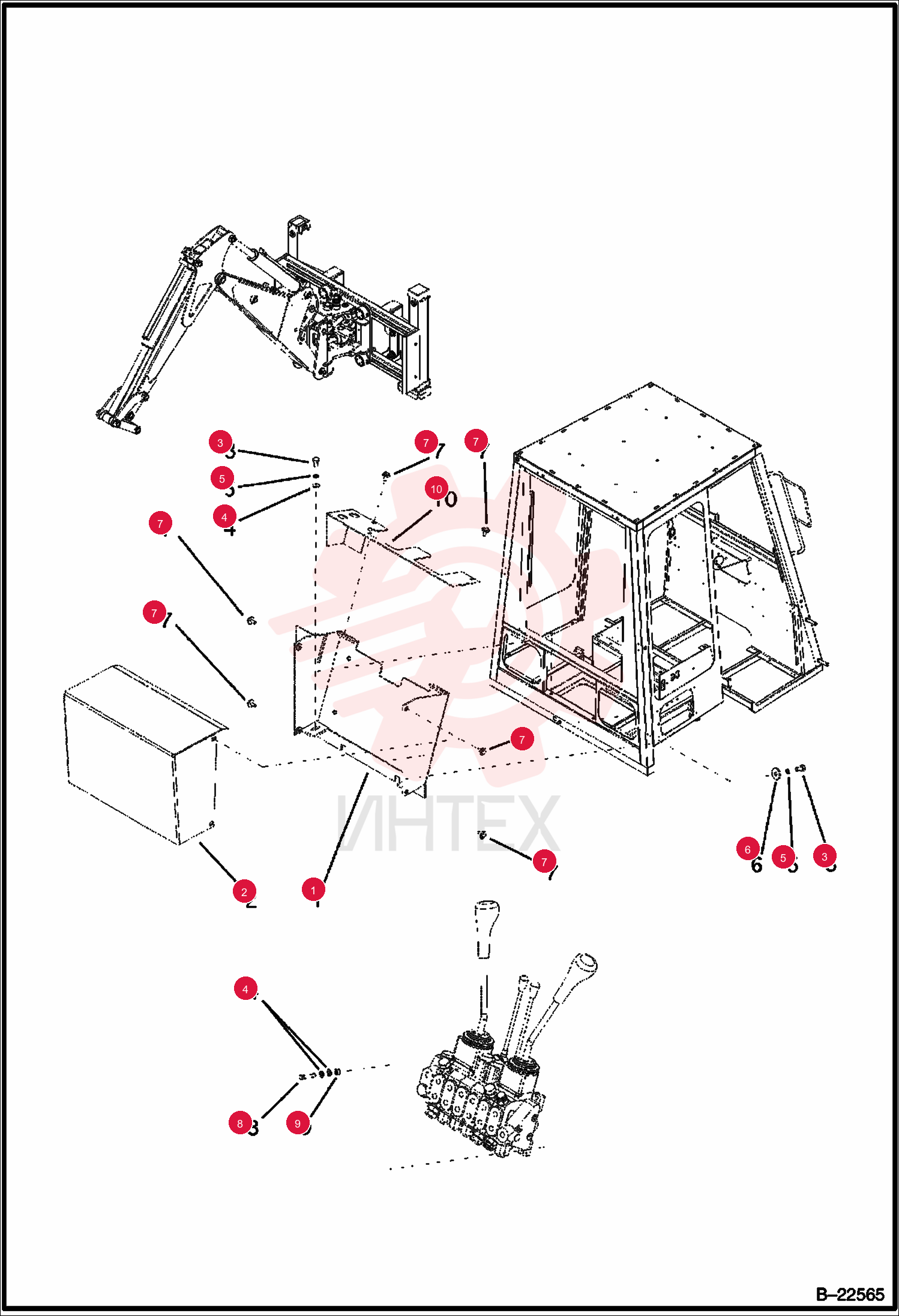 HOLDER, REAR DISTRIBUTOR
