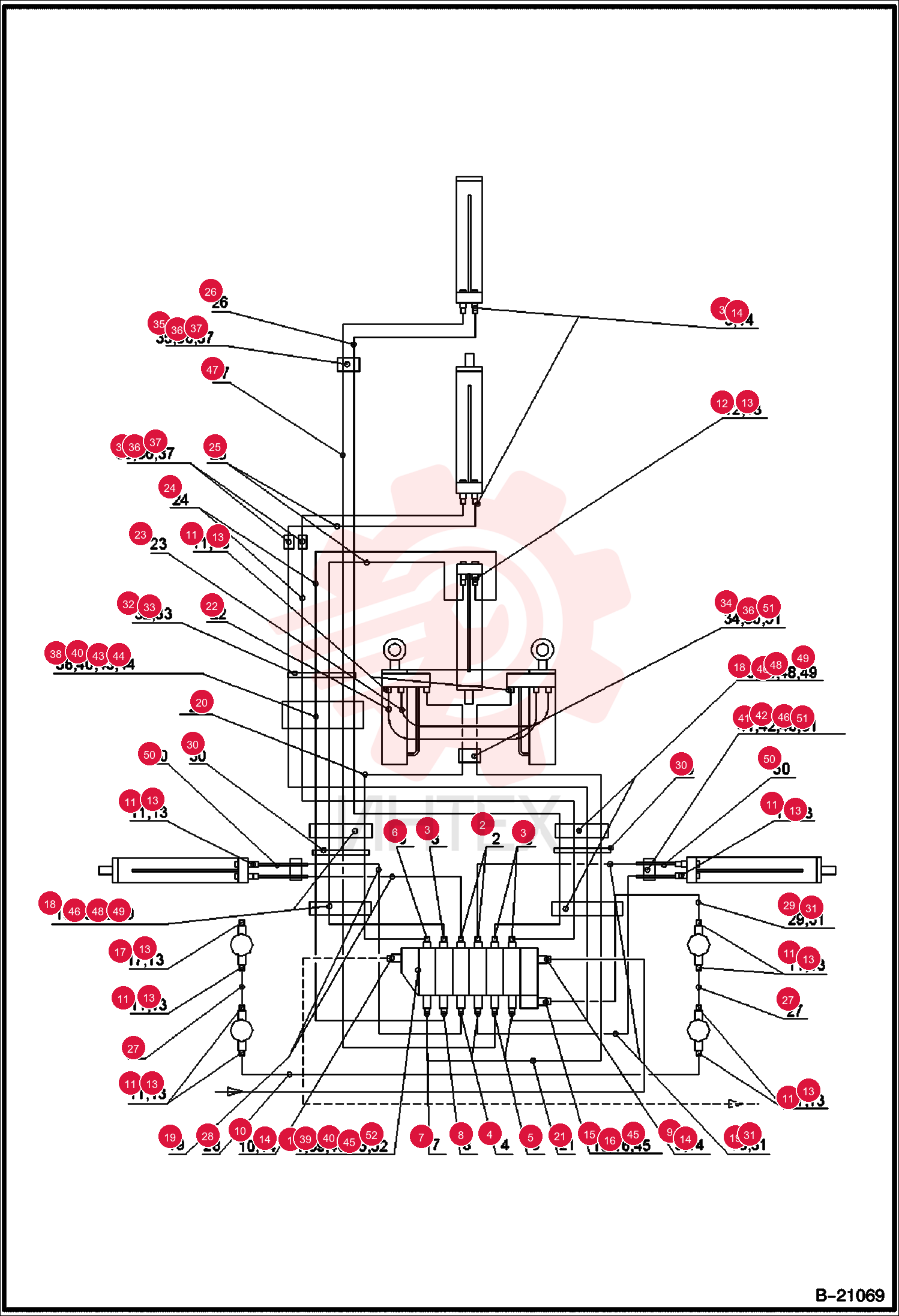 REAR DISTRIBUTOR 26444 SIDESHIFT