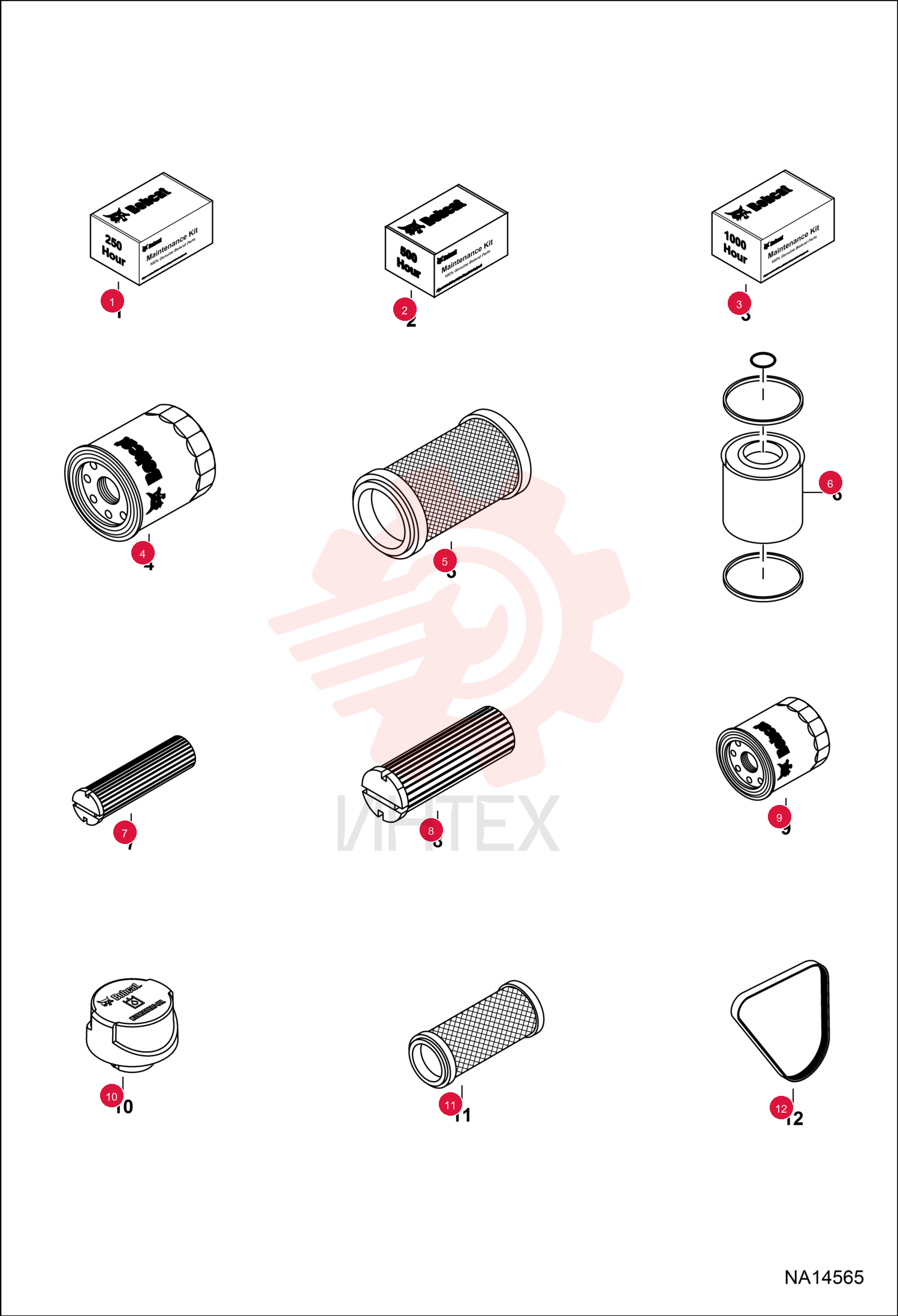 KIT MAINTENANCE 250 HRS