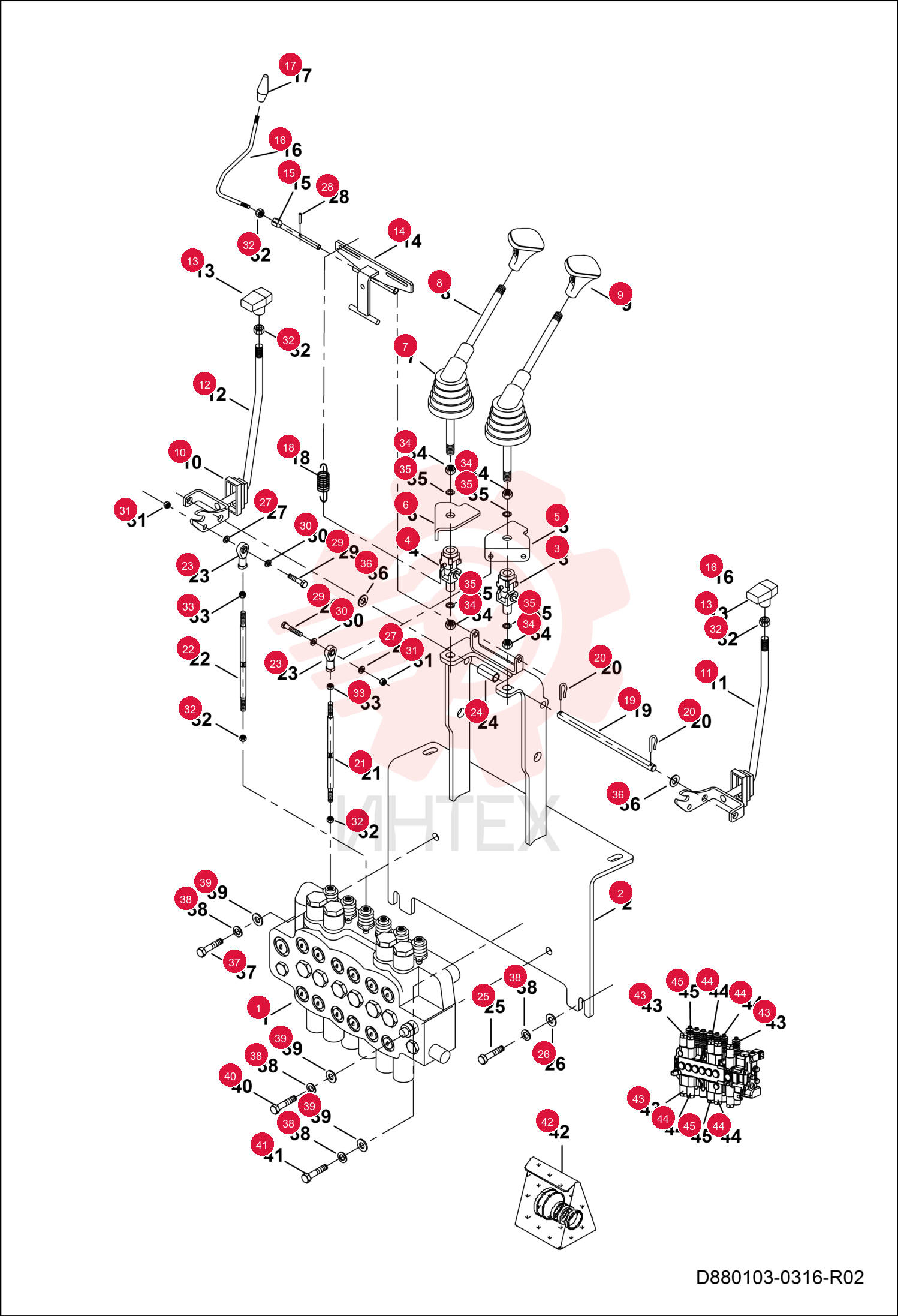 VALVE BACKHOE