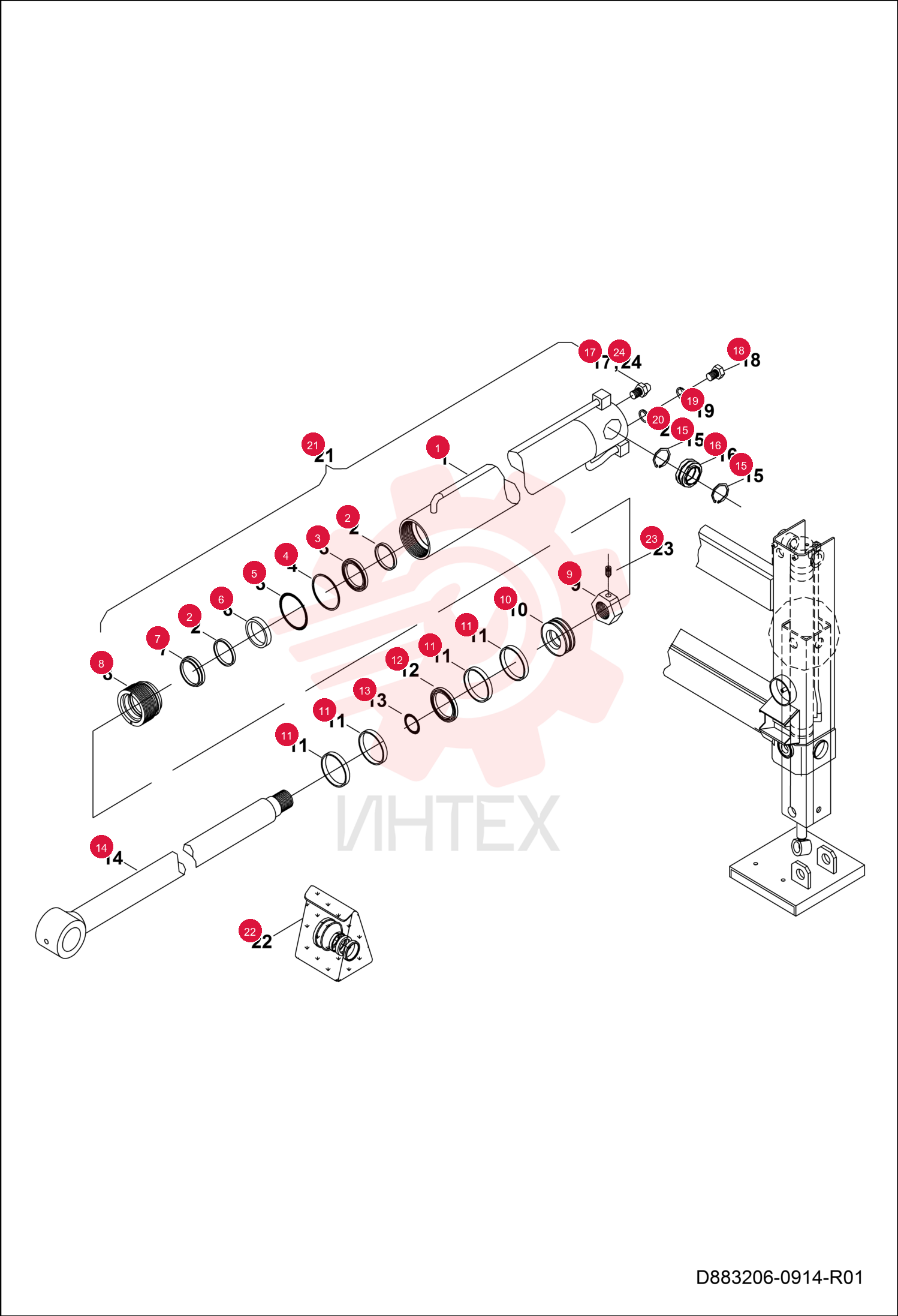CYLINDER PIPE ASSEMBLY 7291576