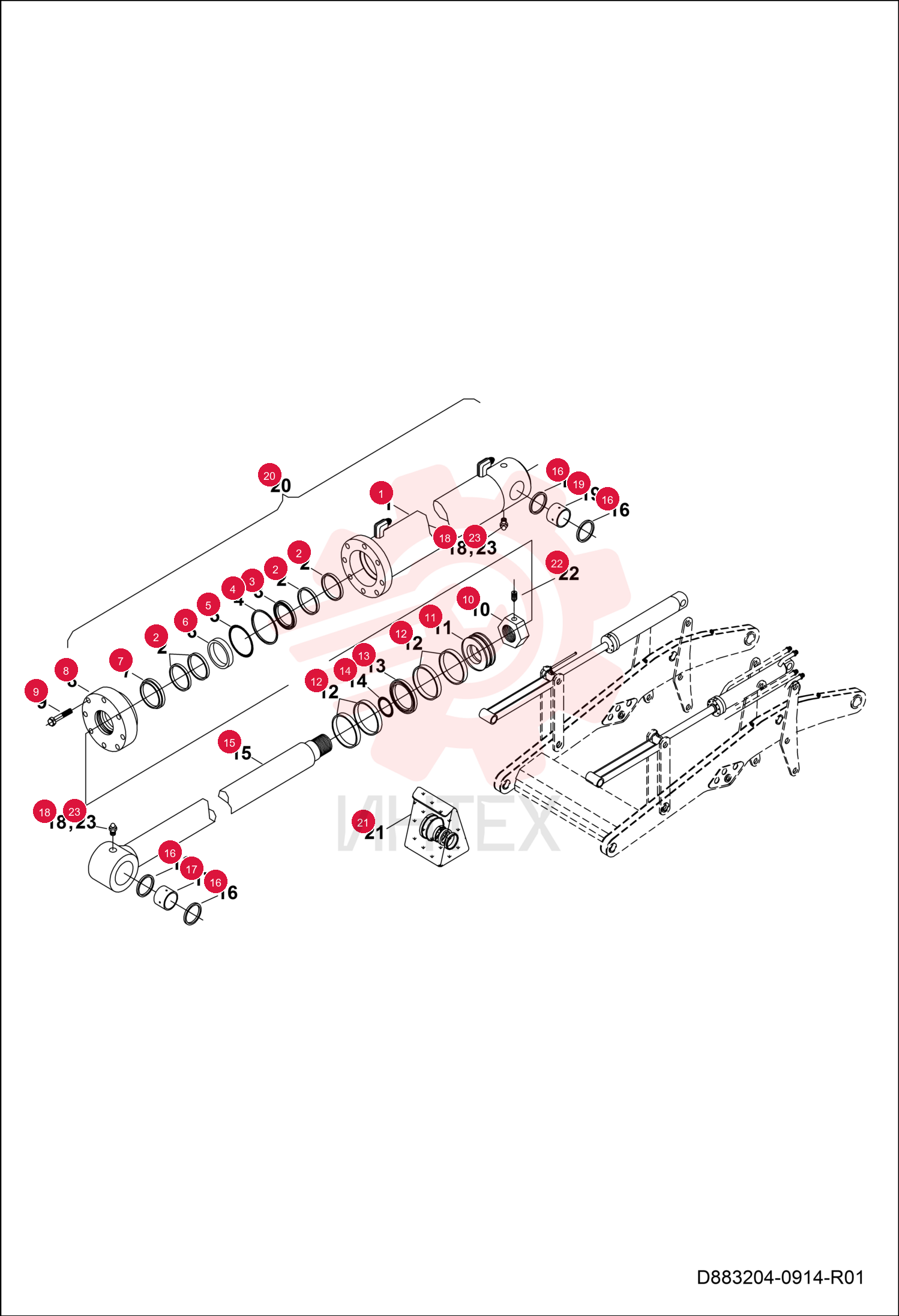CYLINDER PIPE ASSEMBLY 7291564 (1)