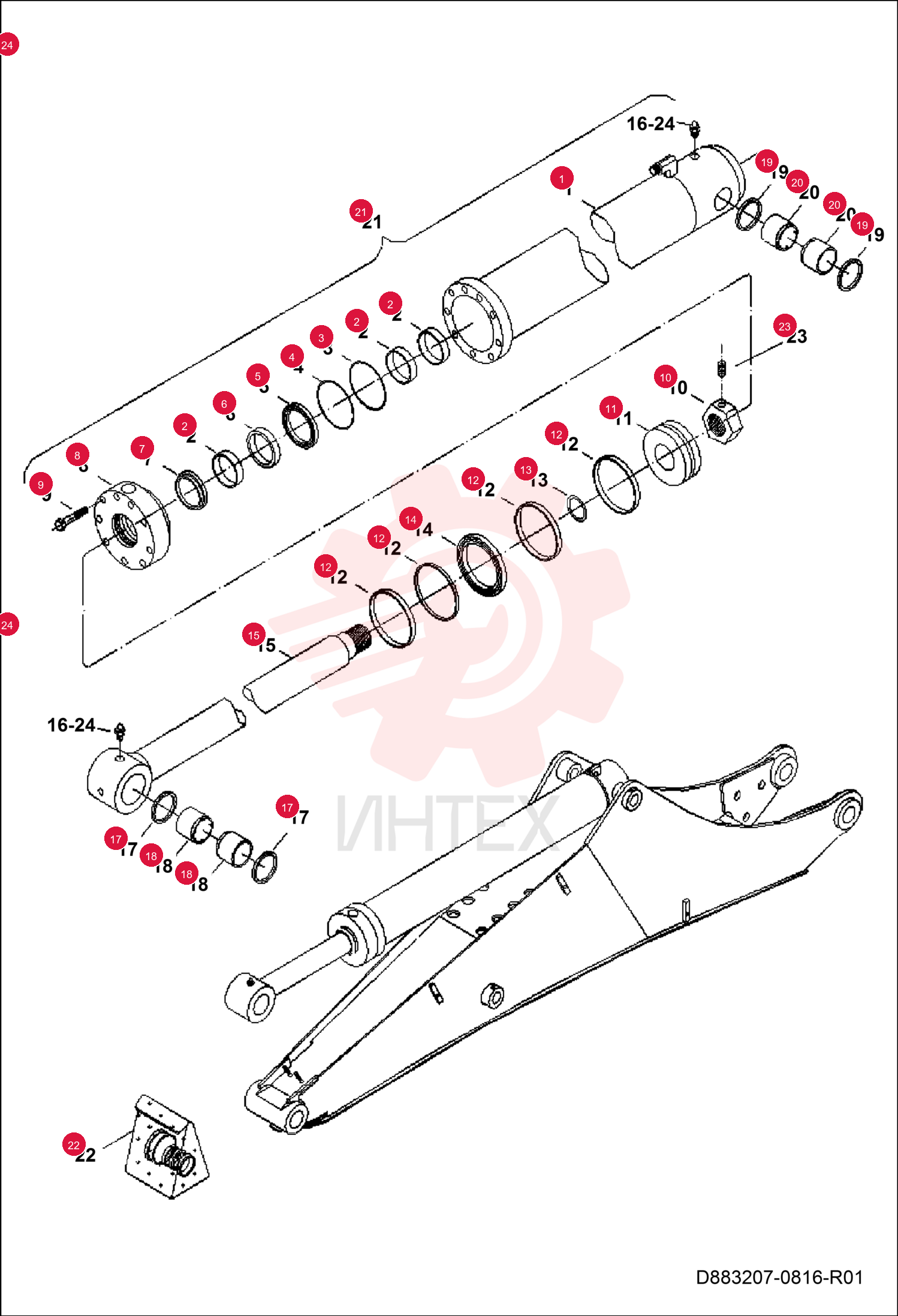 CYLINDER PIPE ASSEMBLY 7291603 (2)