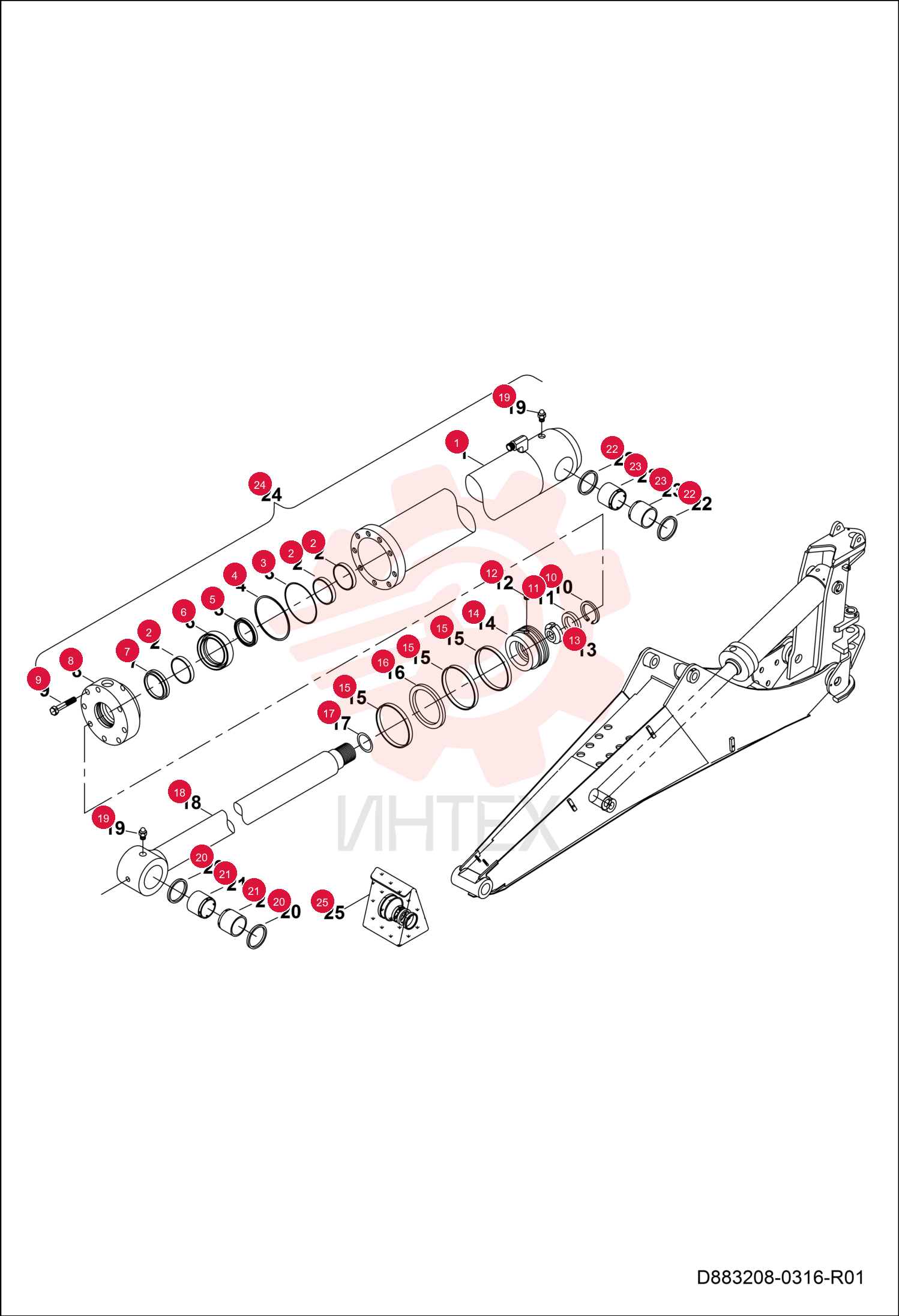 CYLINDER PIPE ASSEMBLY 7291590 (1)