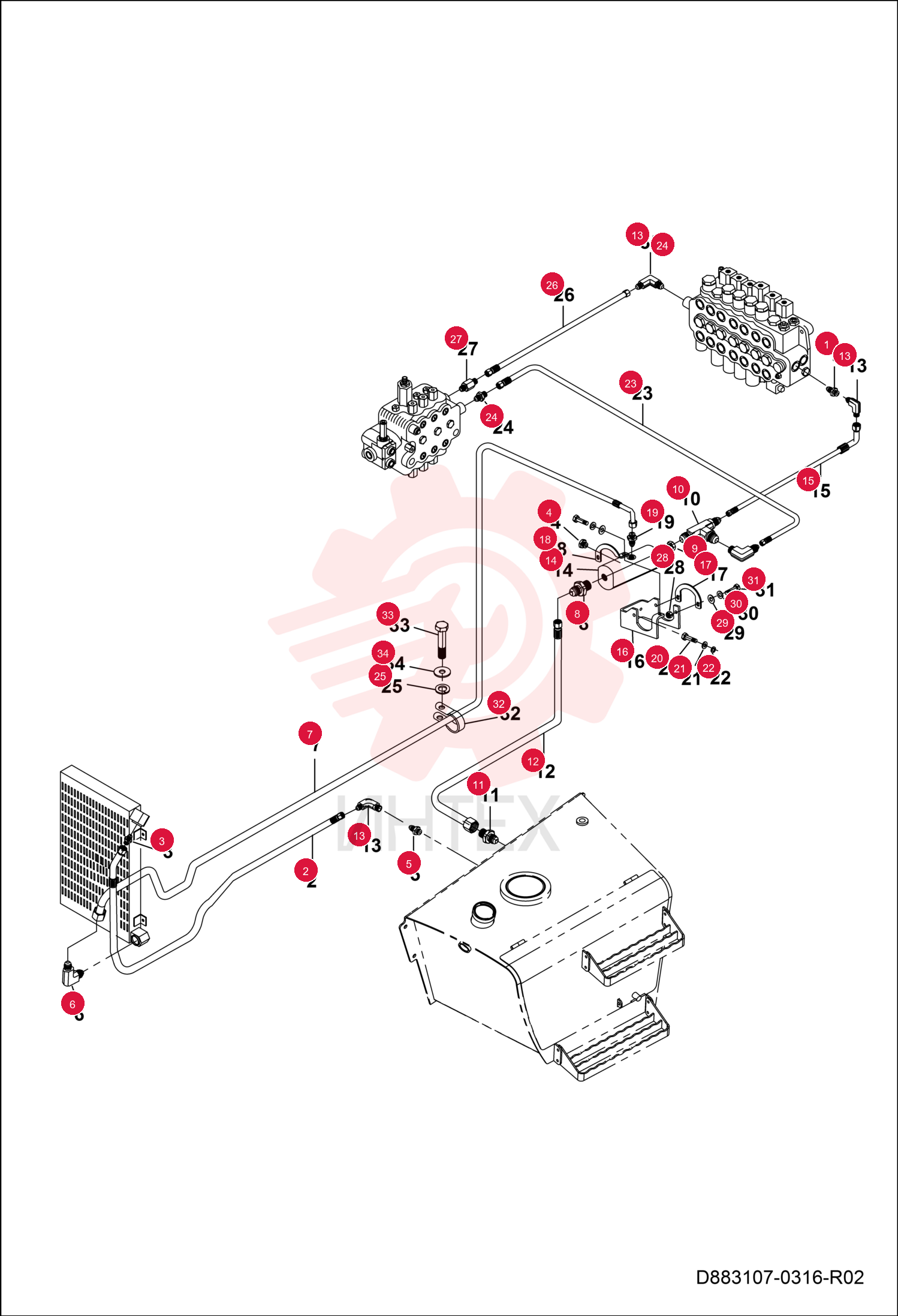 FITTING HYDRAULIC 7289777 (3)