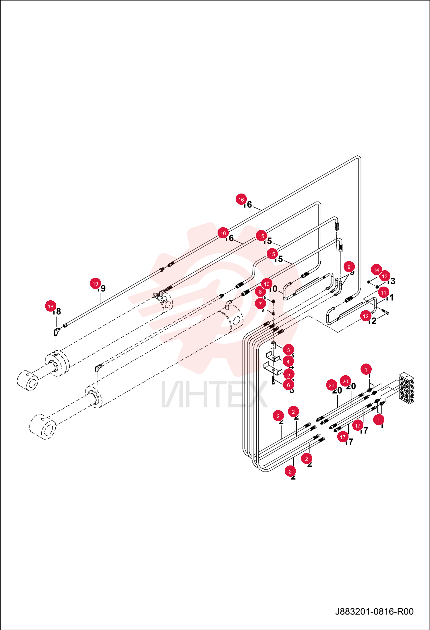 FITTING HYDRAULIC 7291437 (2)
