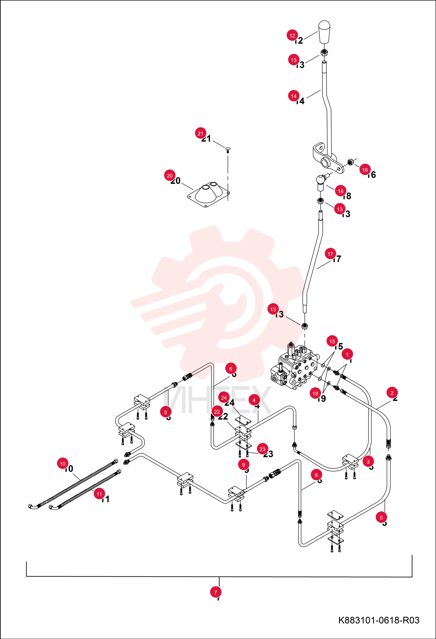 FITTING HYDRAULIC 7291308 (8)