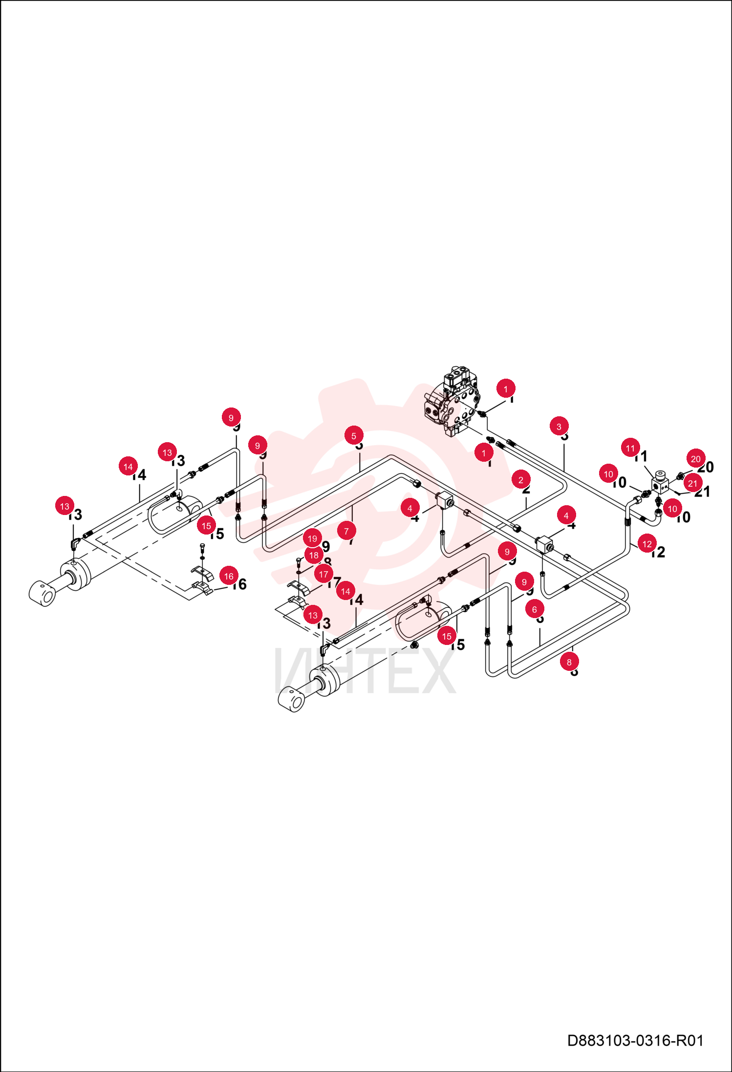 FITTING HYDRAULIC 7291308 (3)