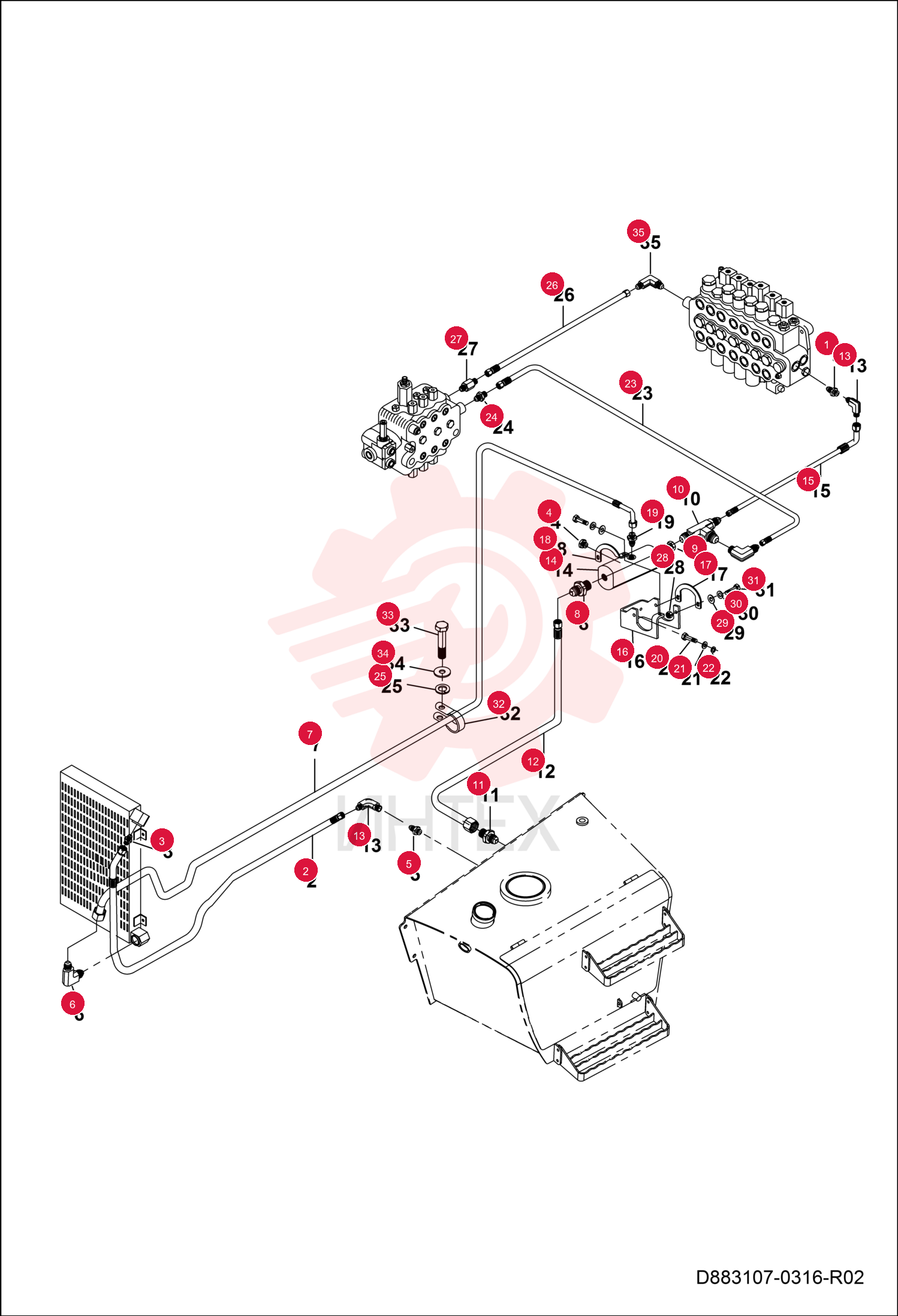 FITTING HYDRAULIC 7289777 (2)