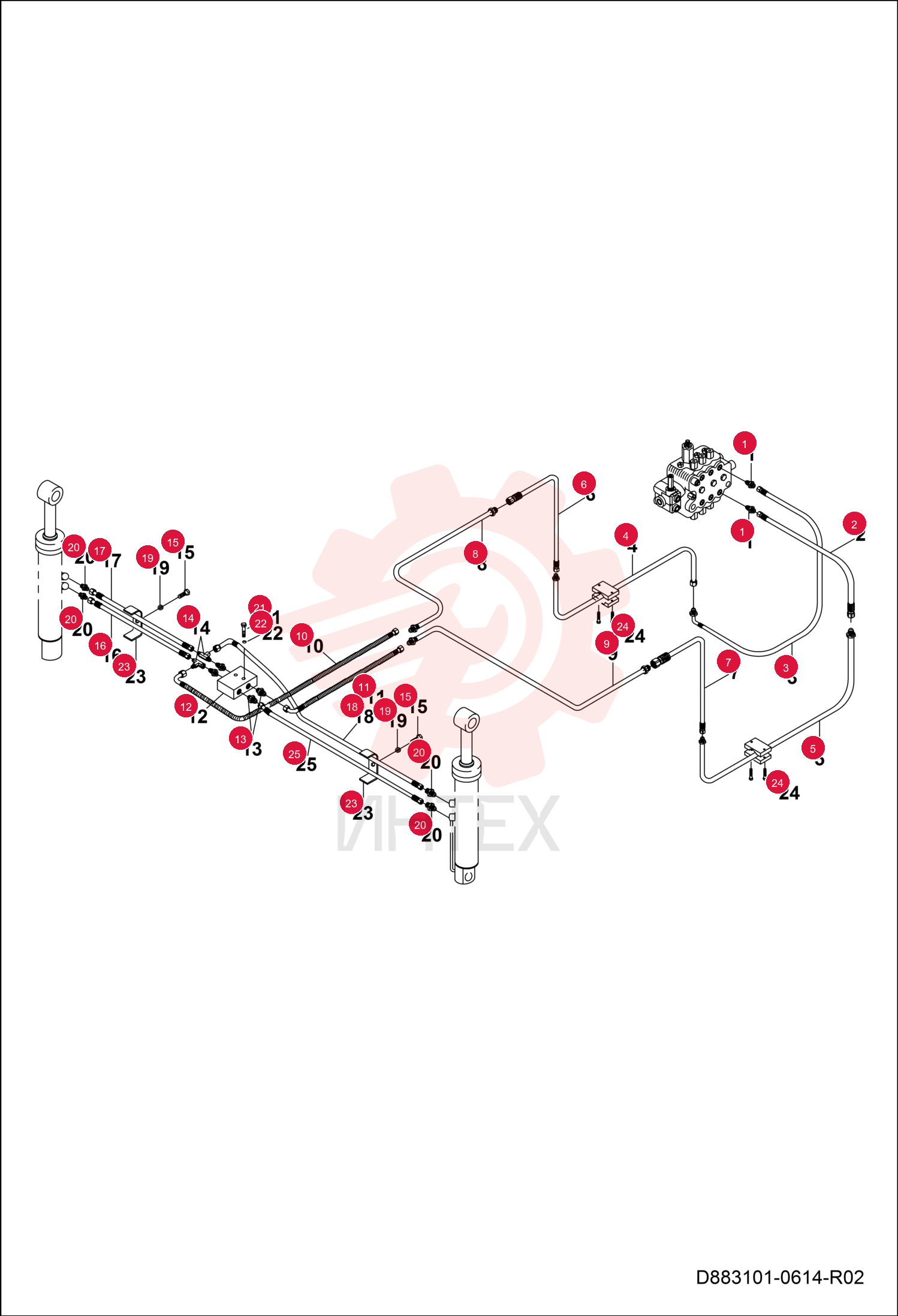 FITTING HYDRAULIC 7291308 (1)