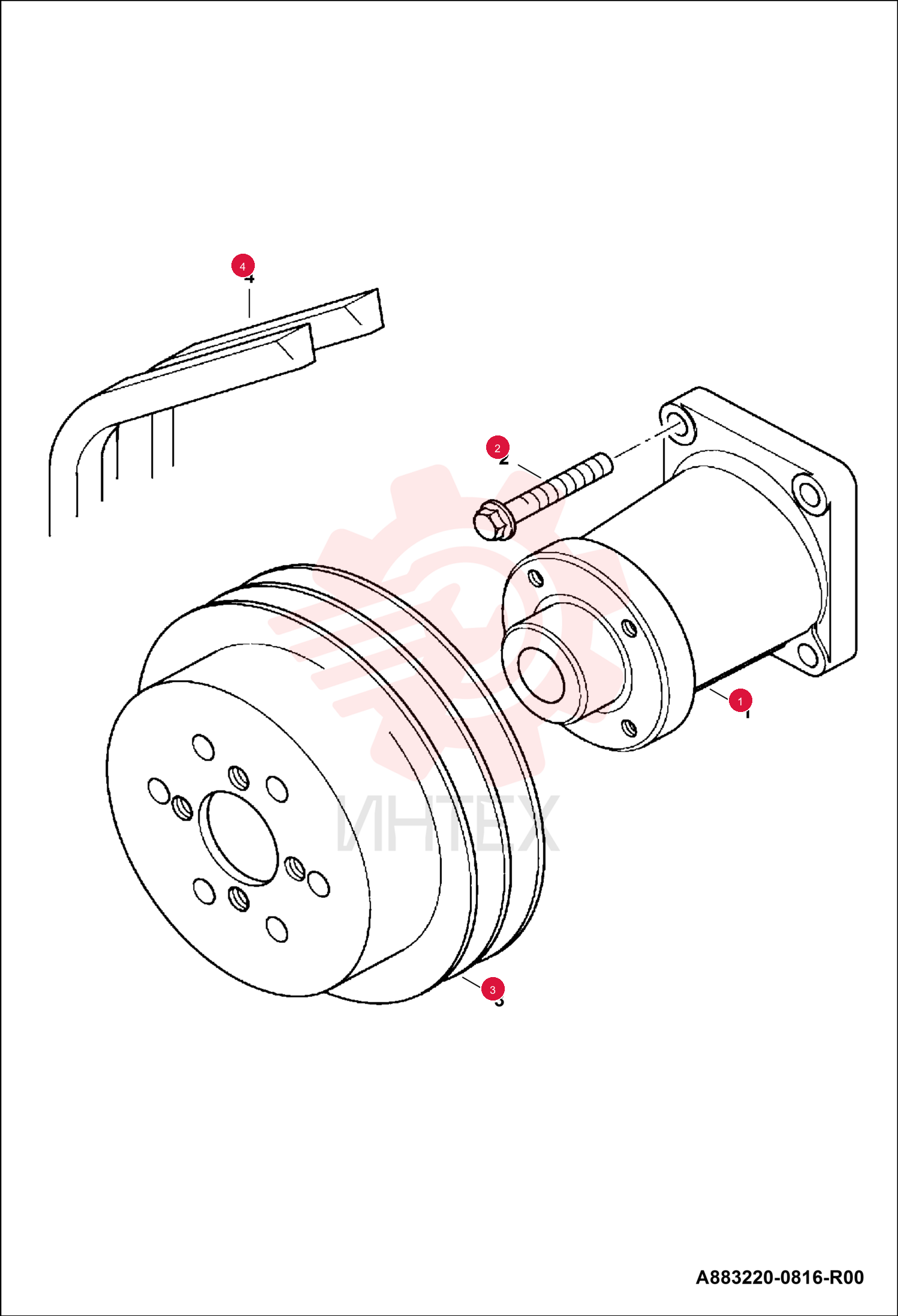 HOUSING FAN DRIVE ASSY 7289047 (2)