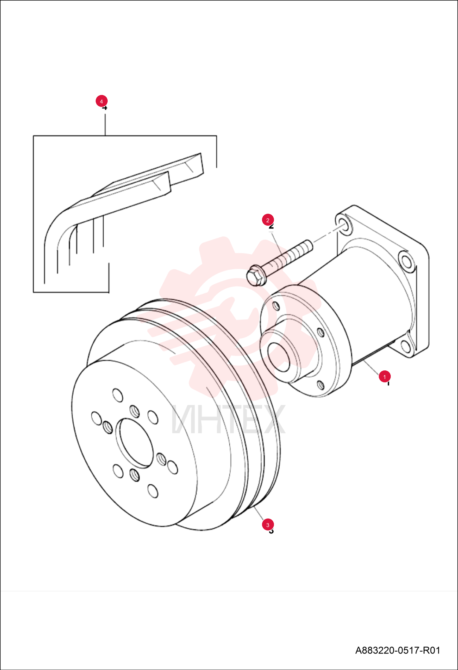 HOUSING FAN DRIVE ASSY 7289047 (1)