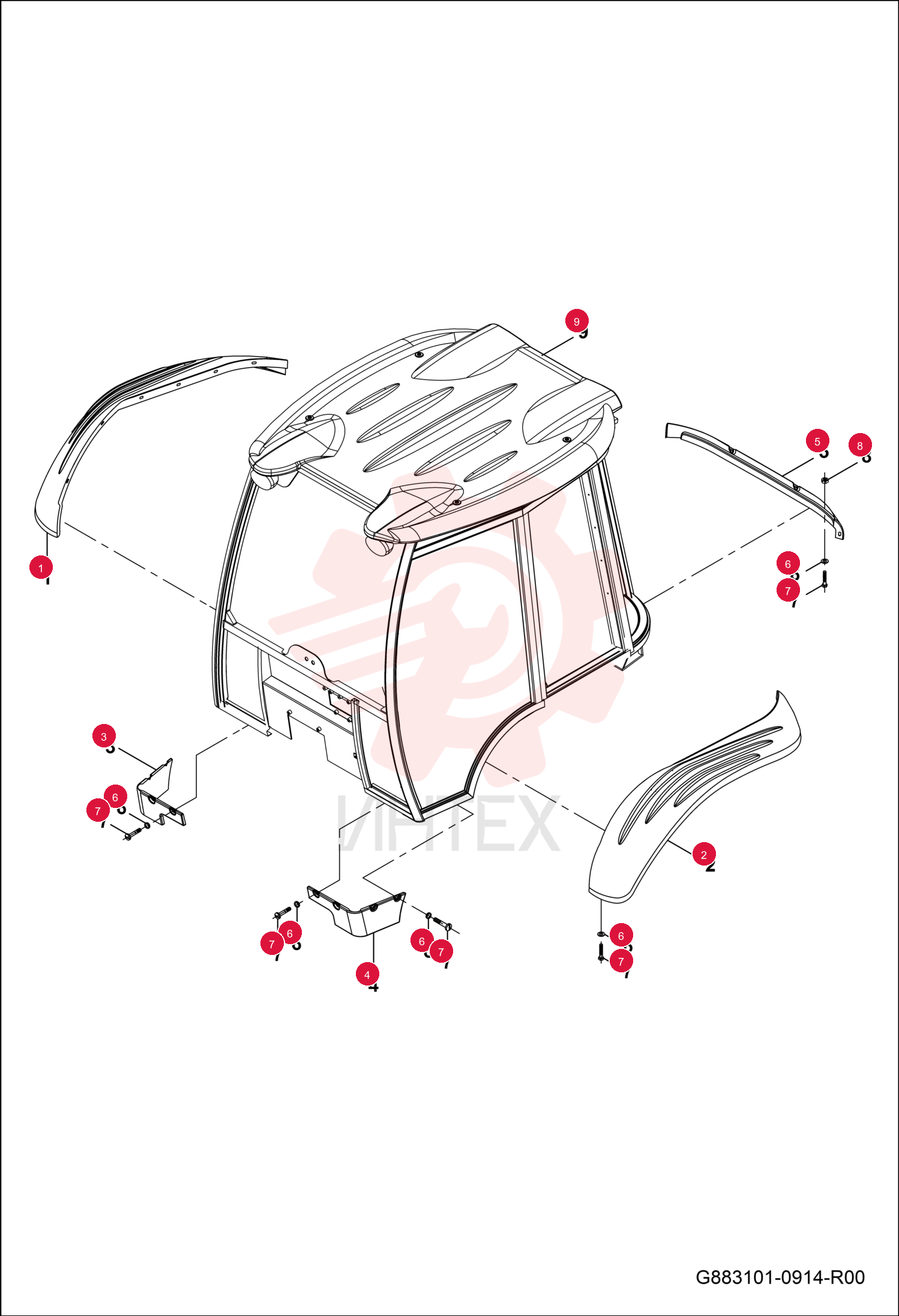 RIGHT REAR MUDGUARD 7292148 (1)
