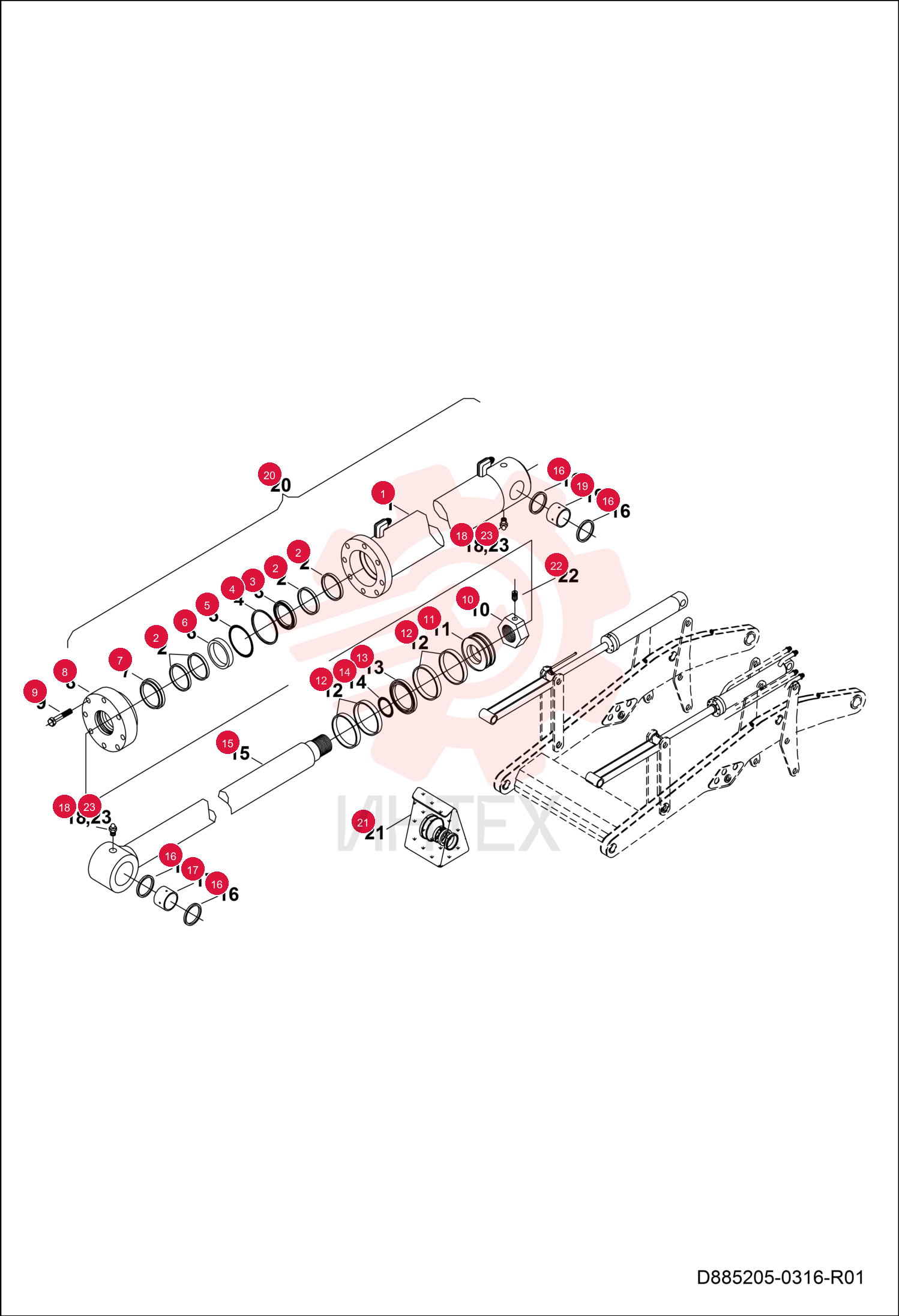 CYLINDER PIPE ASSEMBLY 7304493 (2)