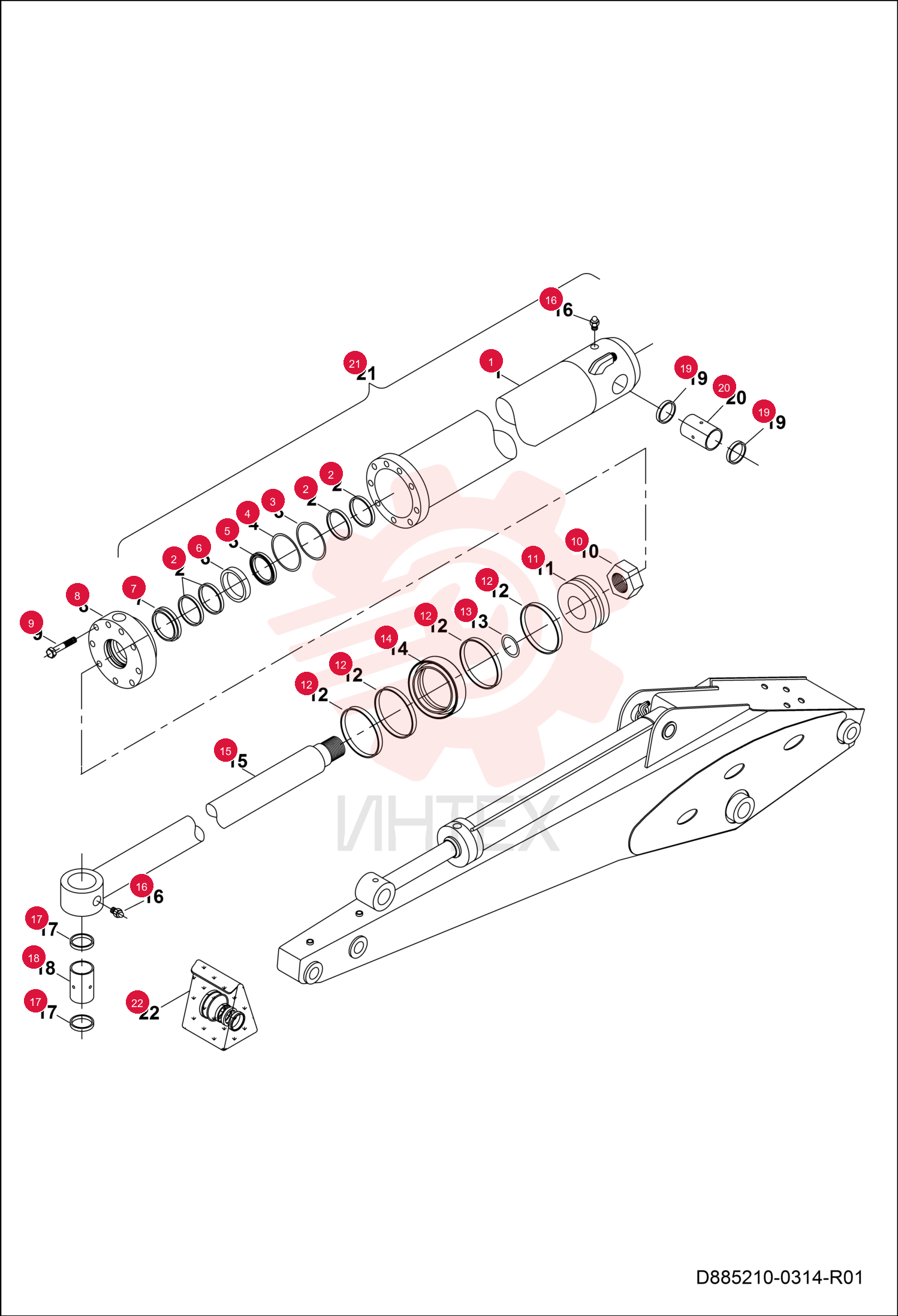 CYLINDER PIPE ASSEMBLY 7291615 (1)