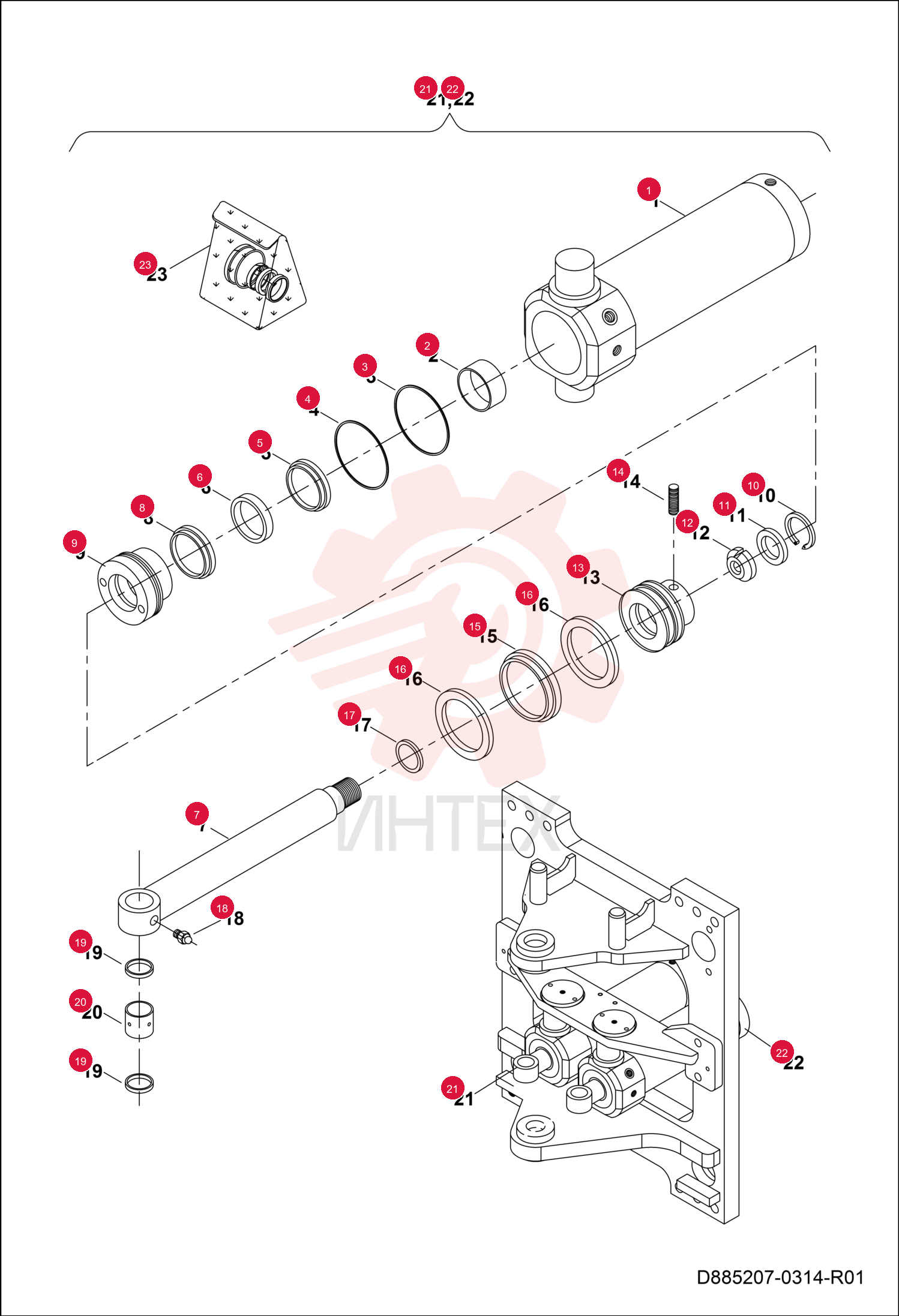 CYLINDER PIPE ASSY. 7289905