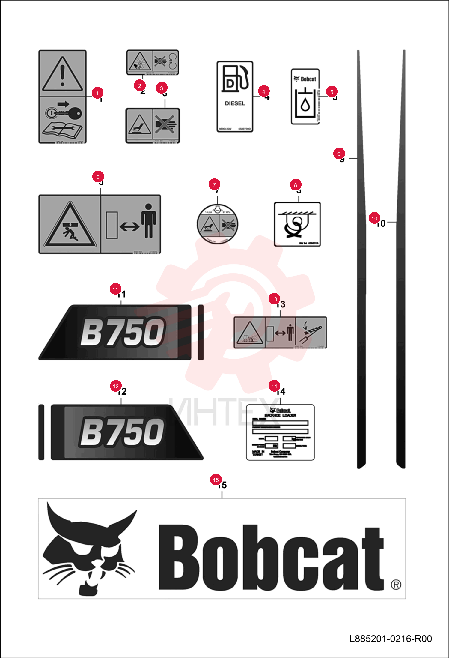 DECAL, WARNING 7163222 (2)