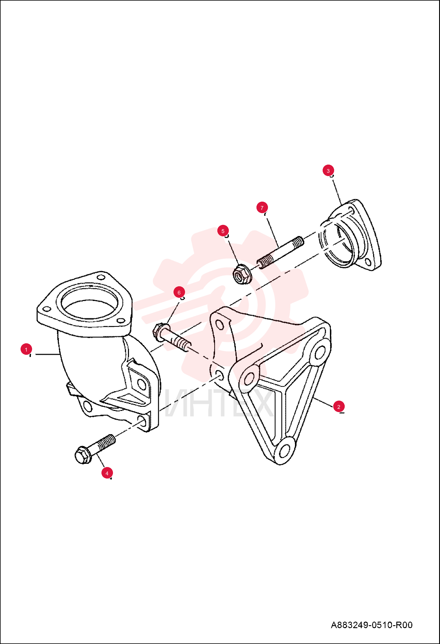 EXHAUST ELBOW 6911992 (2)