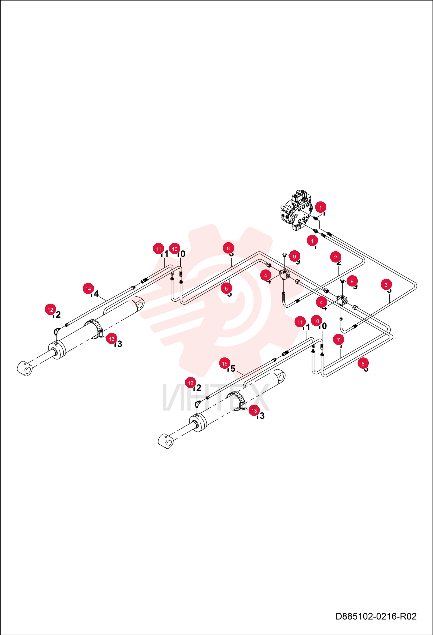 FITTING HYDRAULIC 7291308 (5)