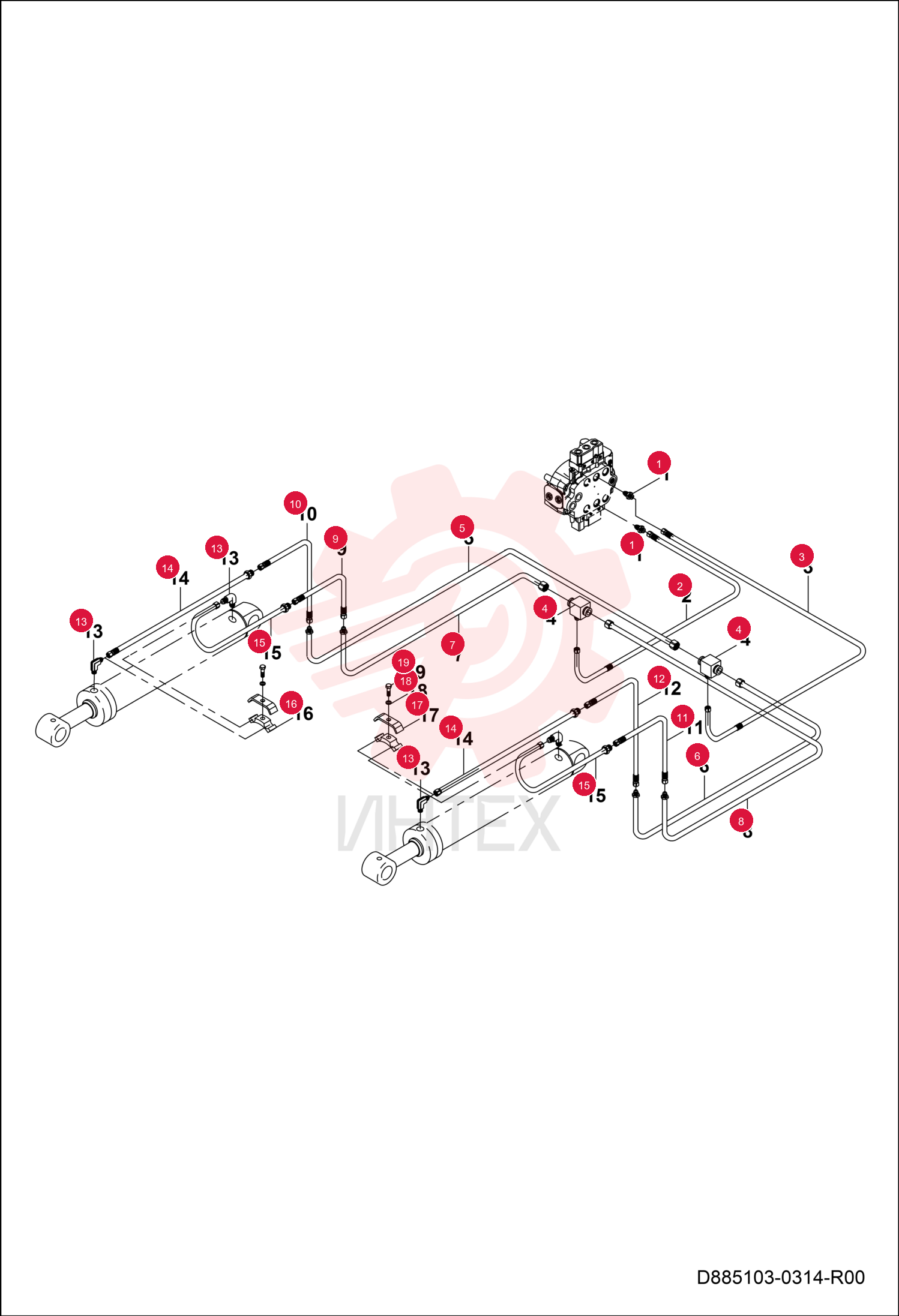 FITTING HYDRAULIC 7291308 (6)
