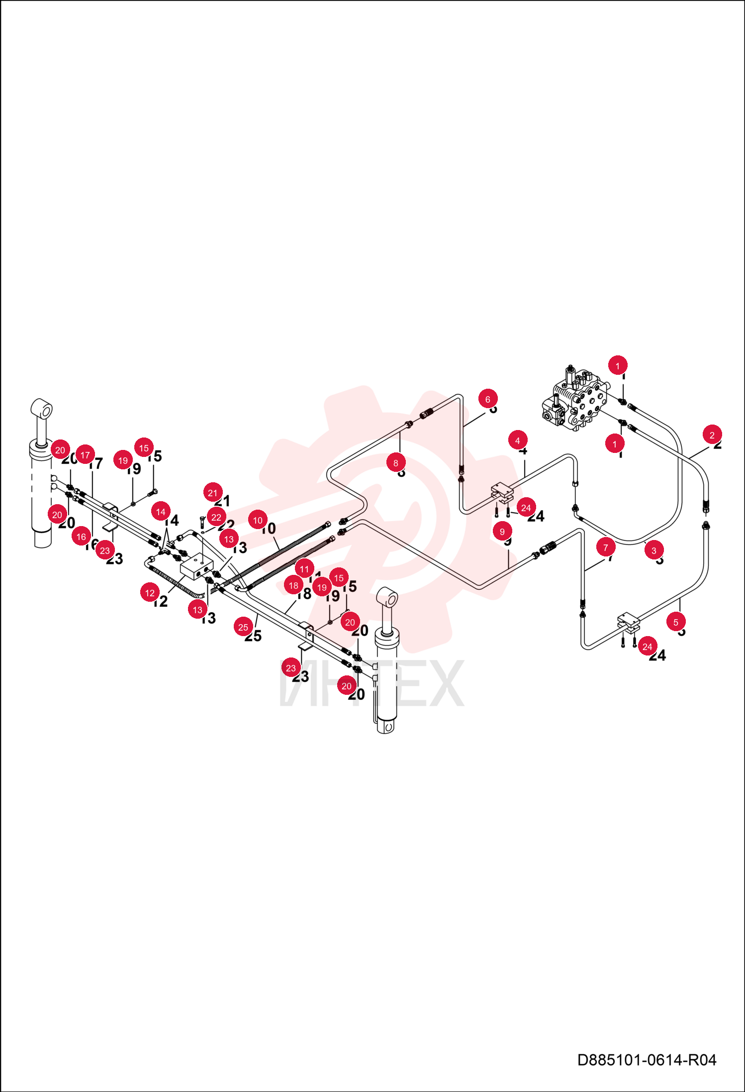 FITTING HYDRAULIC 7291308 (3)