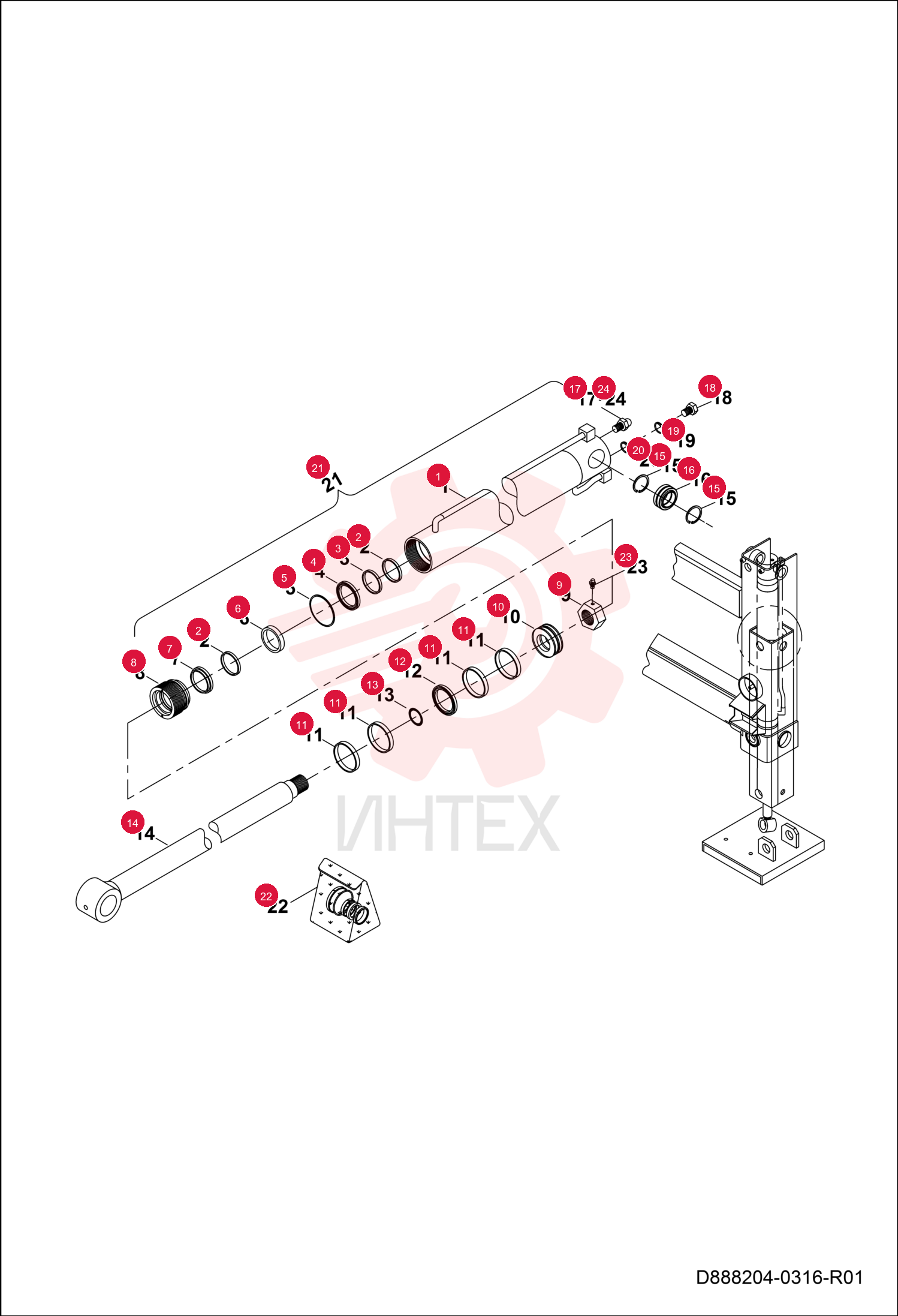 CYLINDER PIPE ASSEMBLY 7291576