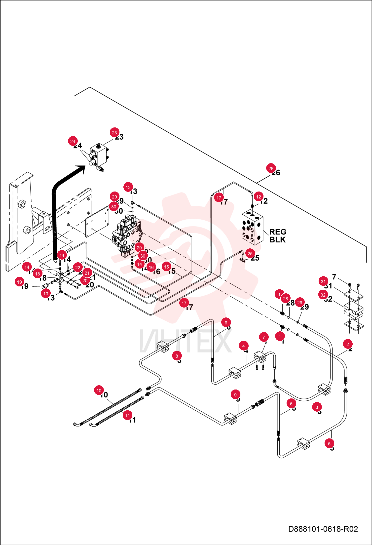 FITTING HYDRAULIC 7291308 (4)
