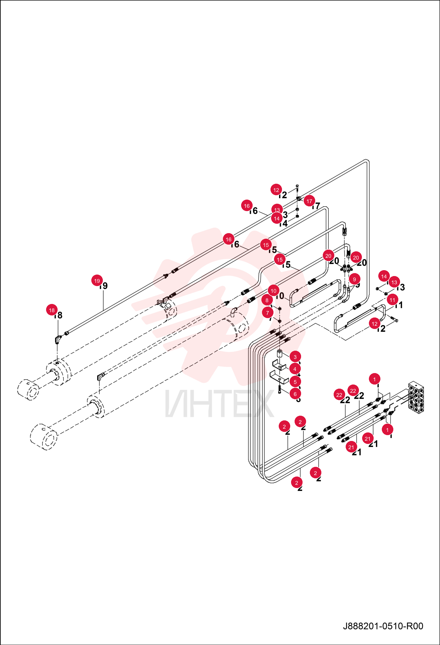 FITTING HYDRAULIC 7291437