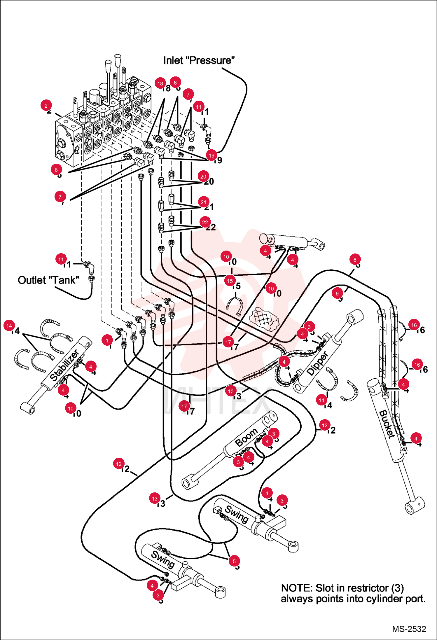 FITTING, HYD ELBOW 17KB0608