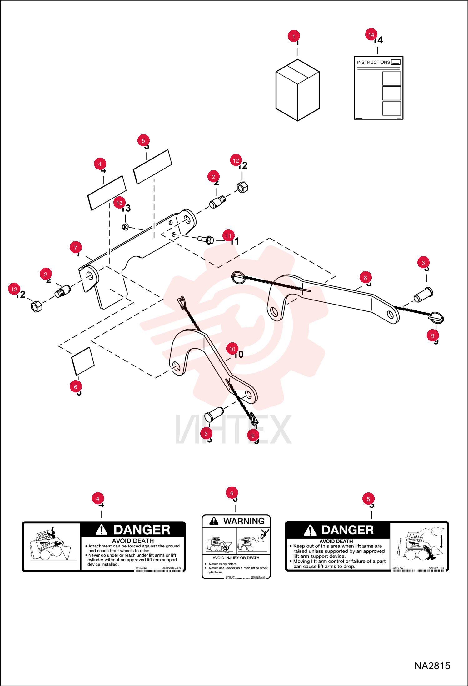 KIT BACKHOE MTG S100