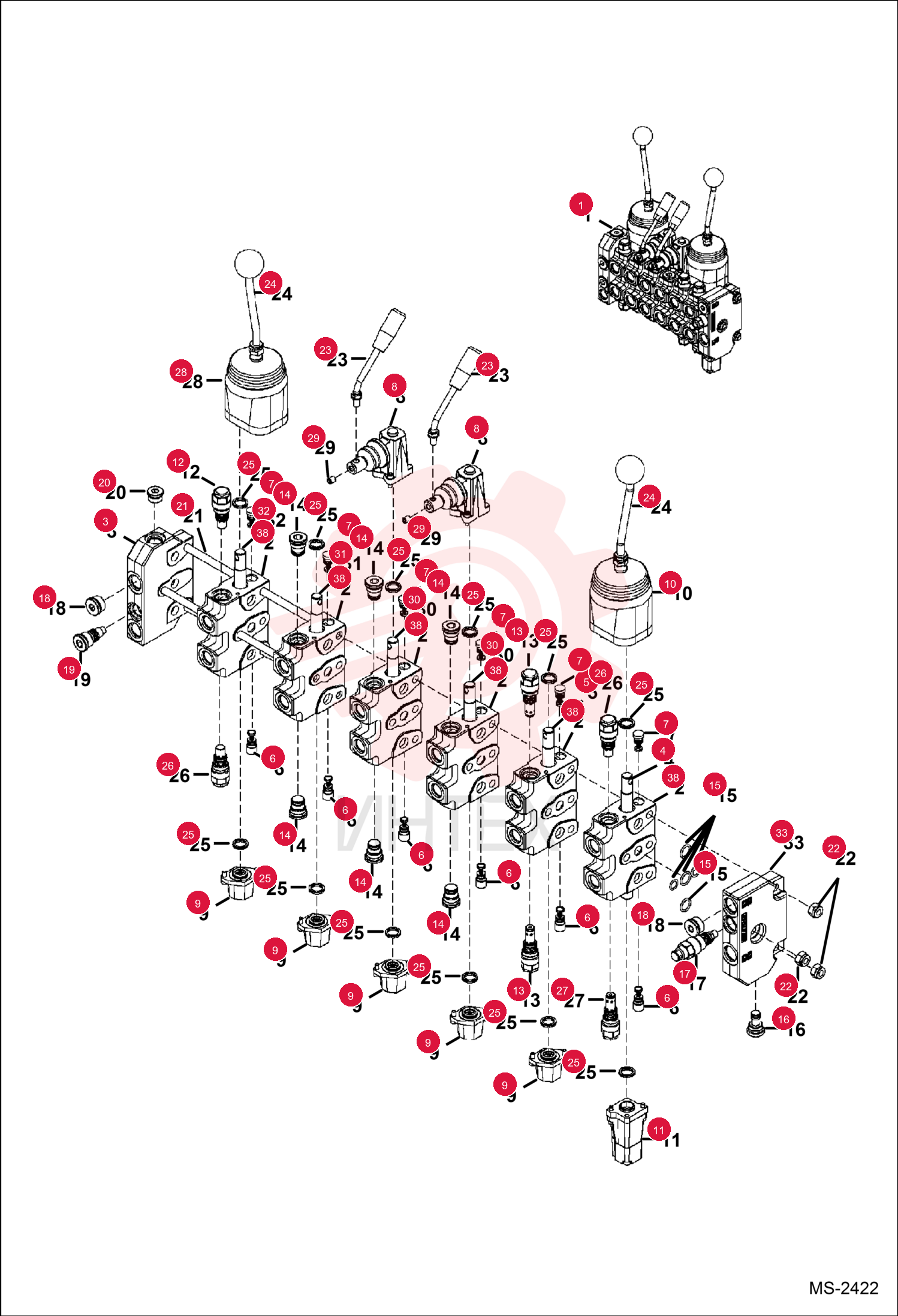 SECTION, VALVE 7009638 (3)